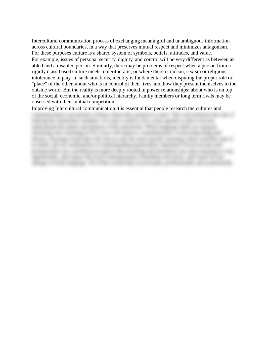 Intercultural communication process of exchanging meaningful and unambiguous information across cult_d6cuo5vy11d_page1