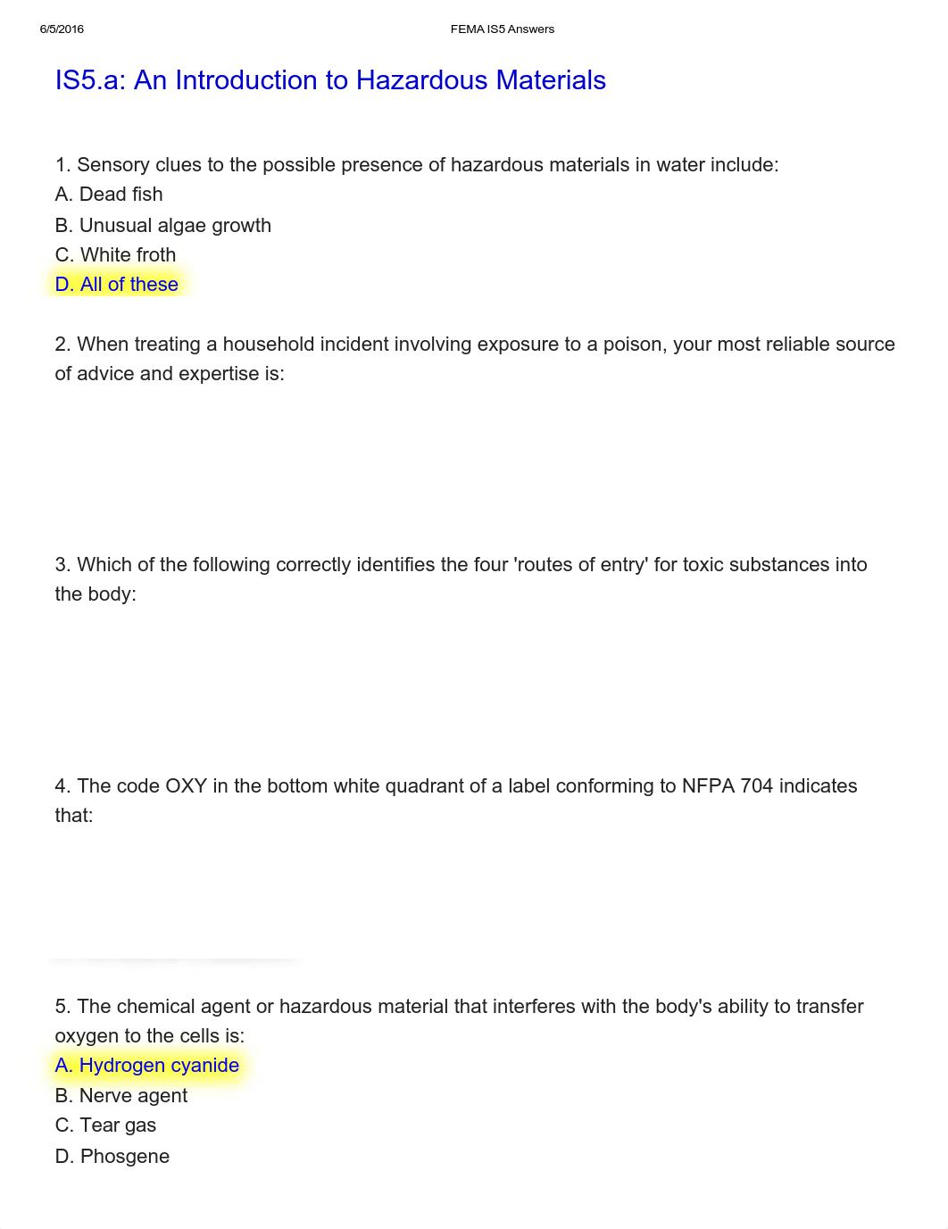 FEMA IS5 Answers_d6d9rb334ek_page1