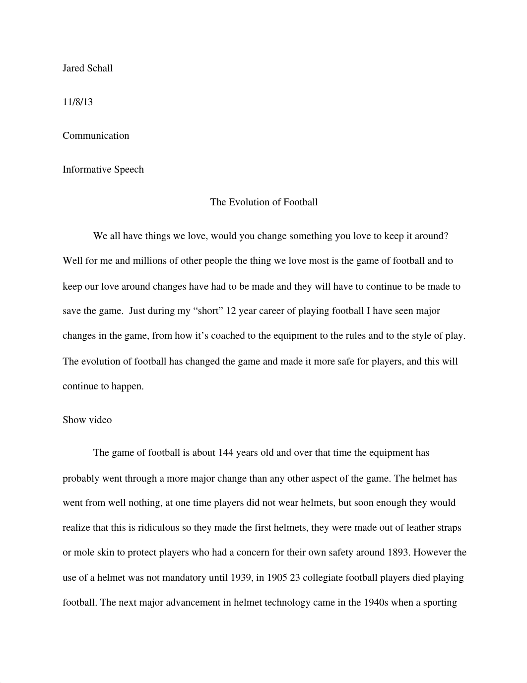 Evolution of Football Essay_d6dgrwfz8v3_page1