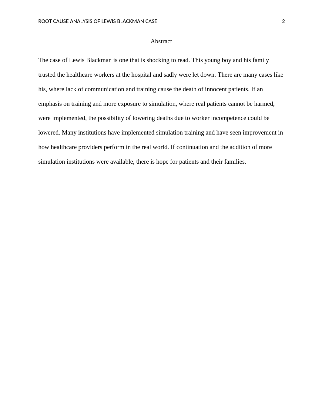 Root Cause Analysis of Lewis Blackman Case.docx_d6djm665e57_page2