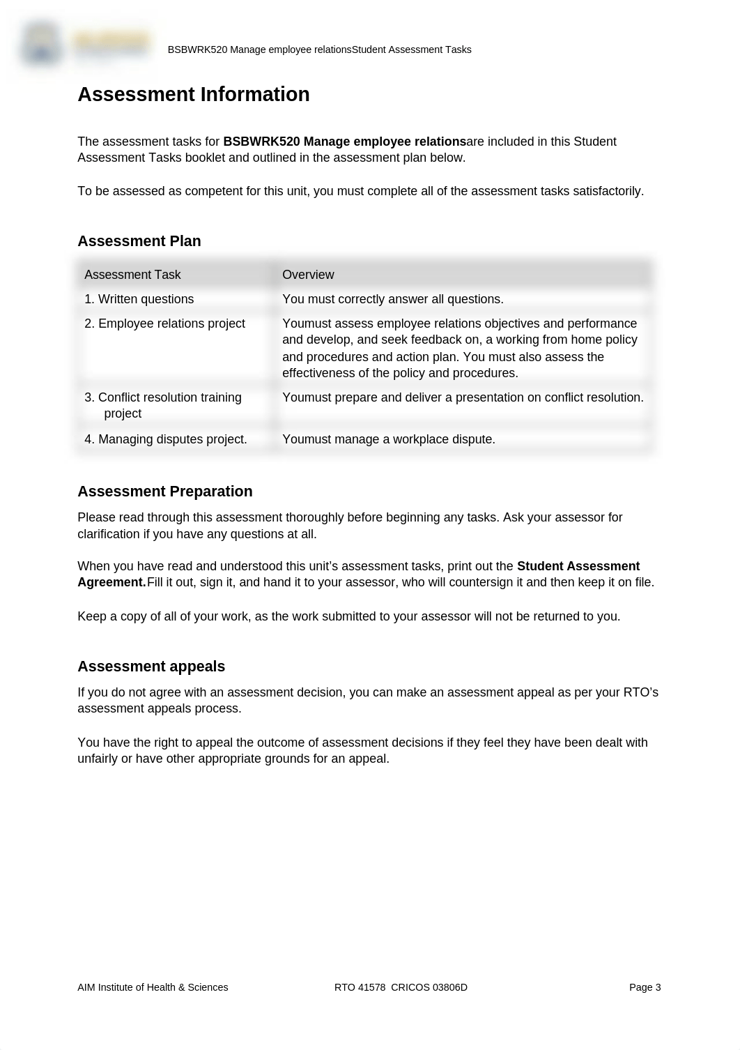 BSBWRK520 Student Assessment Tasks 05-03-20.docx_d6dmndsnc45_page3