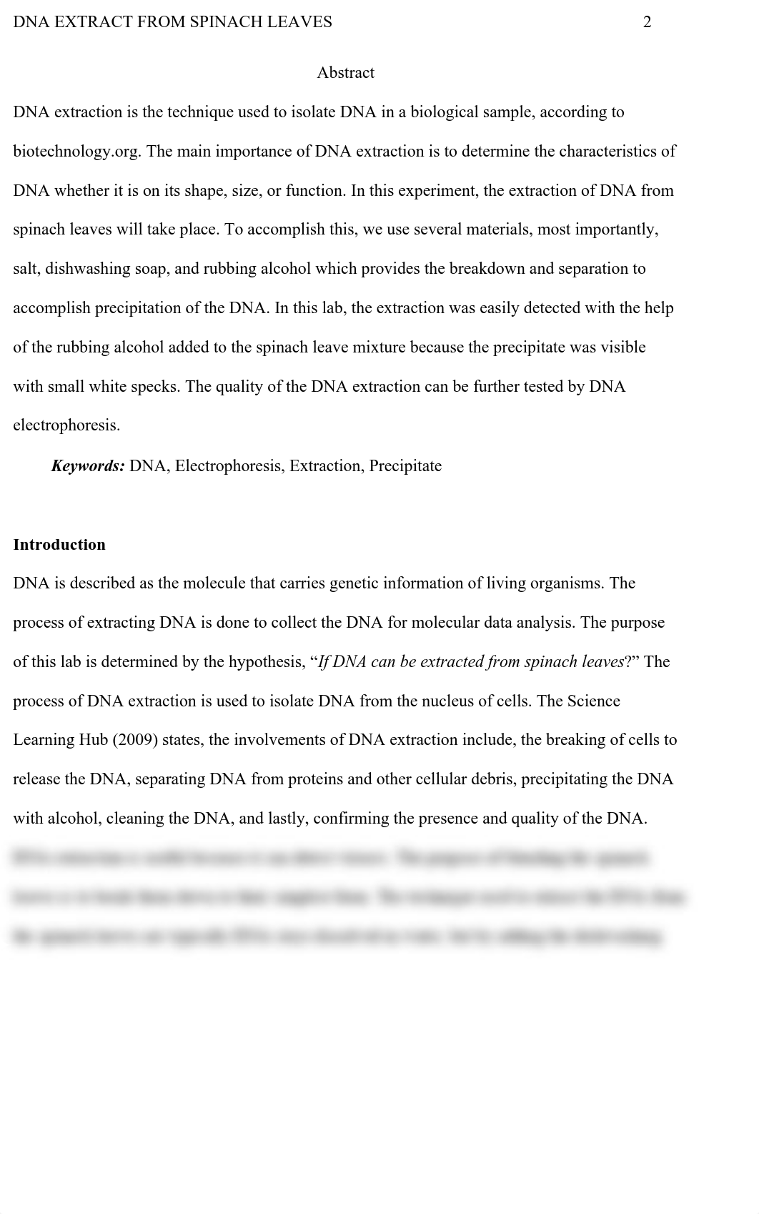 DNA Extraction from Spinach Leaves Lab Report.pdf_d6dmyuljmy9_page2