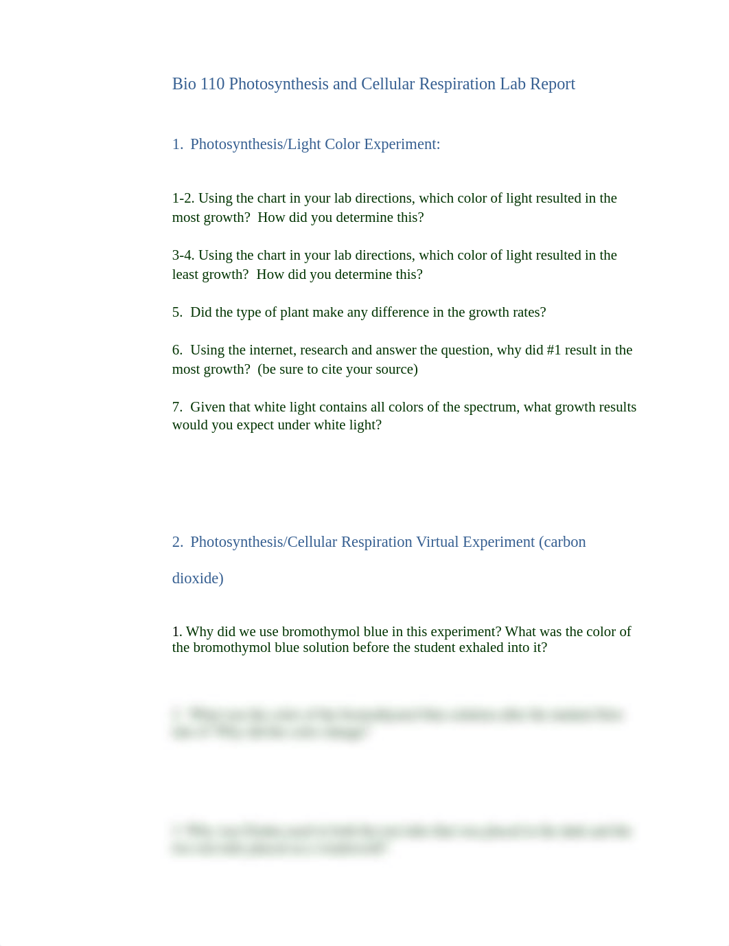 Photosynthesis and Cellular Respiration Lab Report .docx_d6doy2fru4h_page1