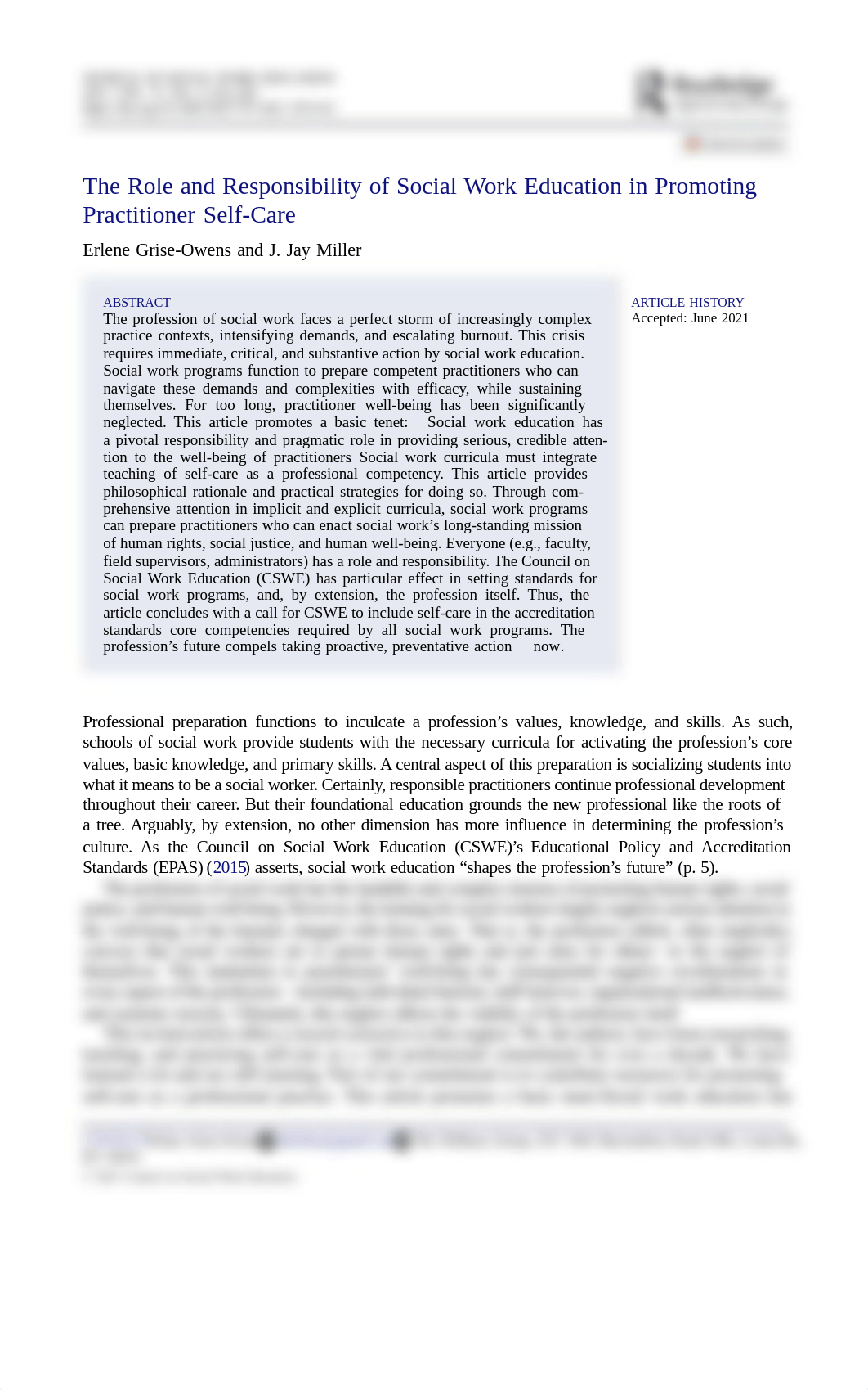 The Role and Responsibility of Social Work Education in Promoting Practitioner Self Care.pdf_d6dtw7mhr07_page2