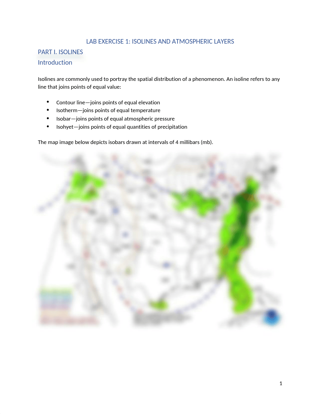 Lab Exercise 1 Isolines and Atmospheric Layers (Updated Jan 25).docx_d6dx6gepsln_page1