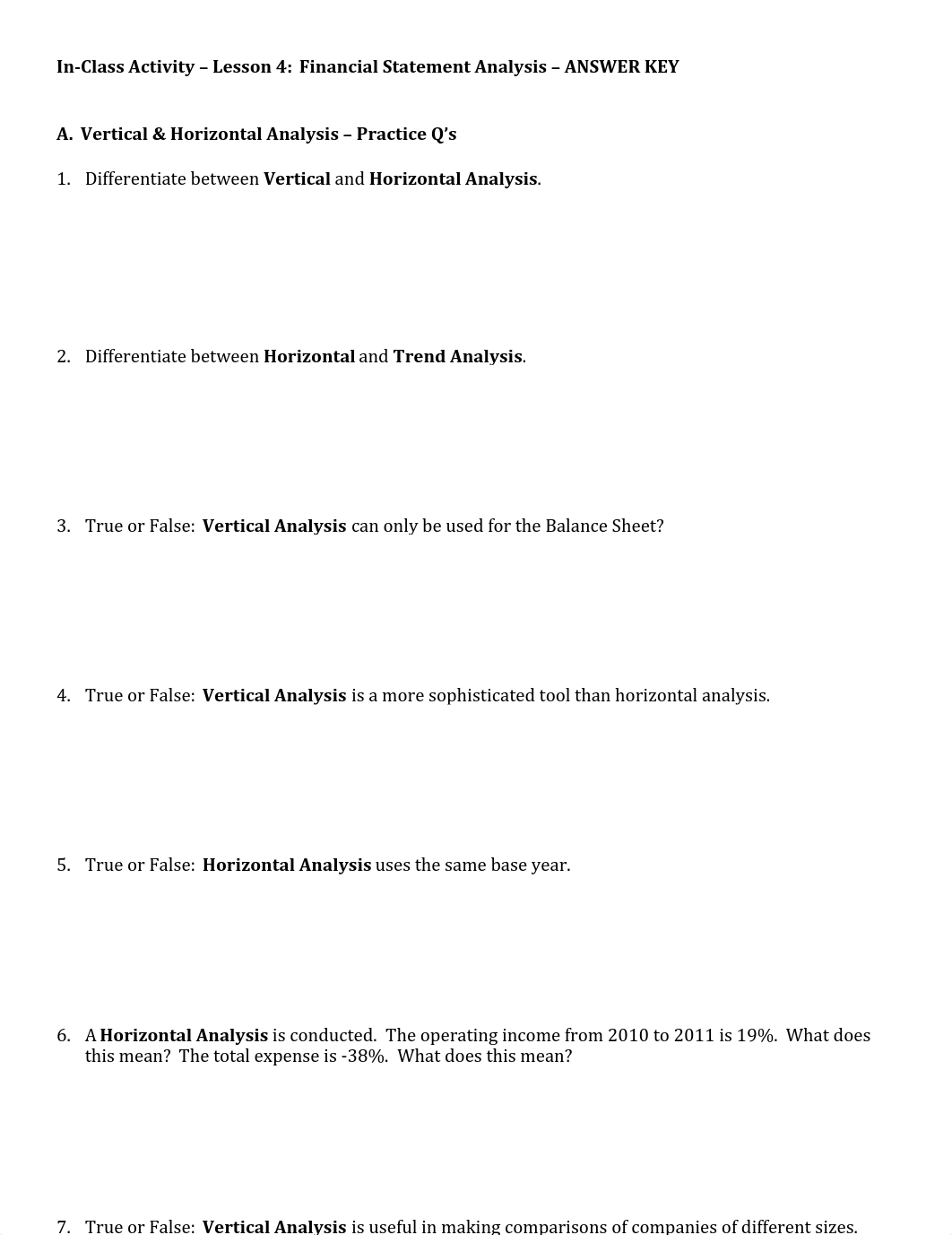 In-Class Activity - Lesson 4 Financial Statement Analysis 2019- Answer Key.pdf_d6dzbmfbklt_page1