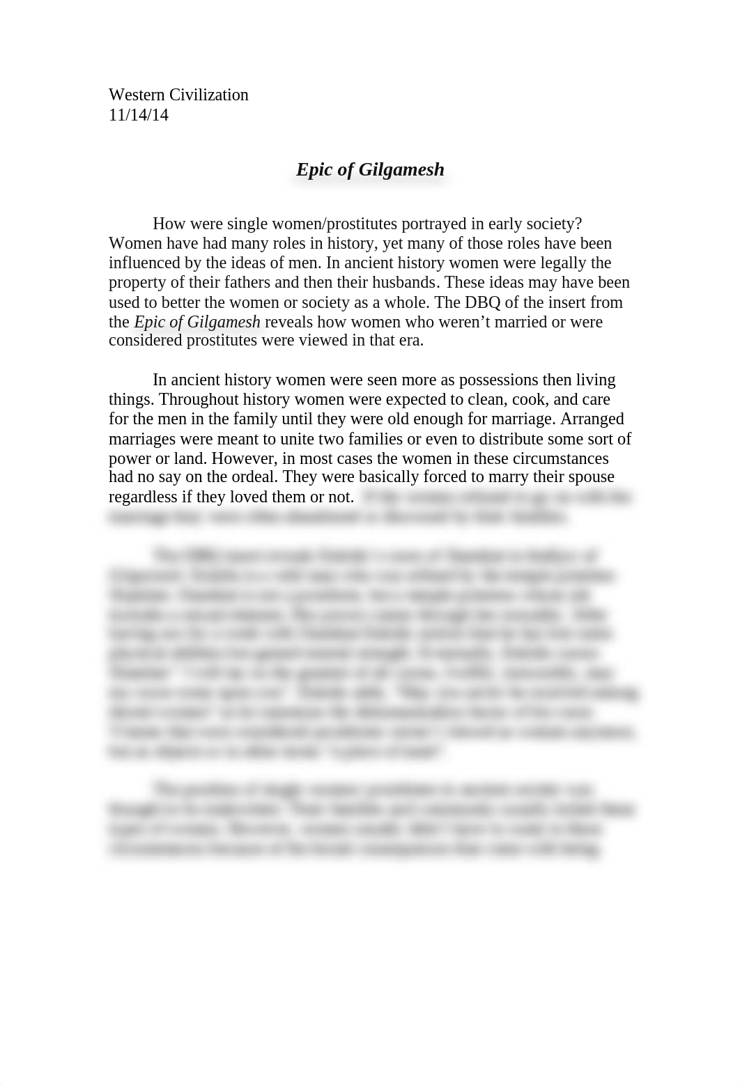 Epic of Giglamesh Essay.docx_d6e83tlkr6d_page1