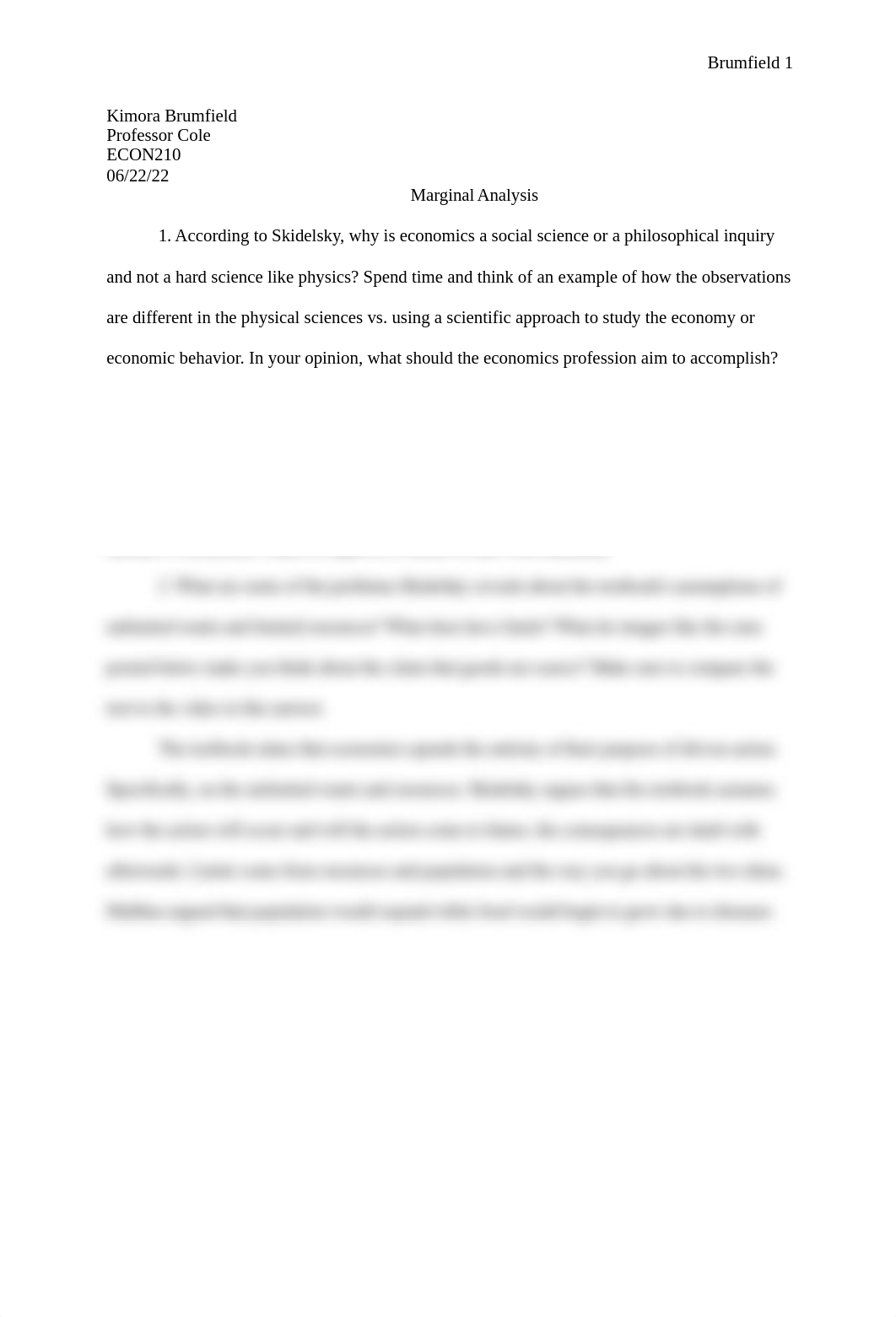 Chapter 1 Marginal Analysis assignment - Kimora Brumfield.docx_d6e9p9e6tgi_page1