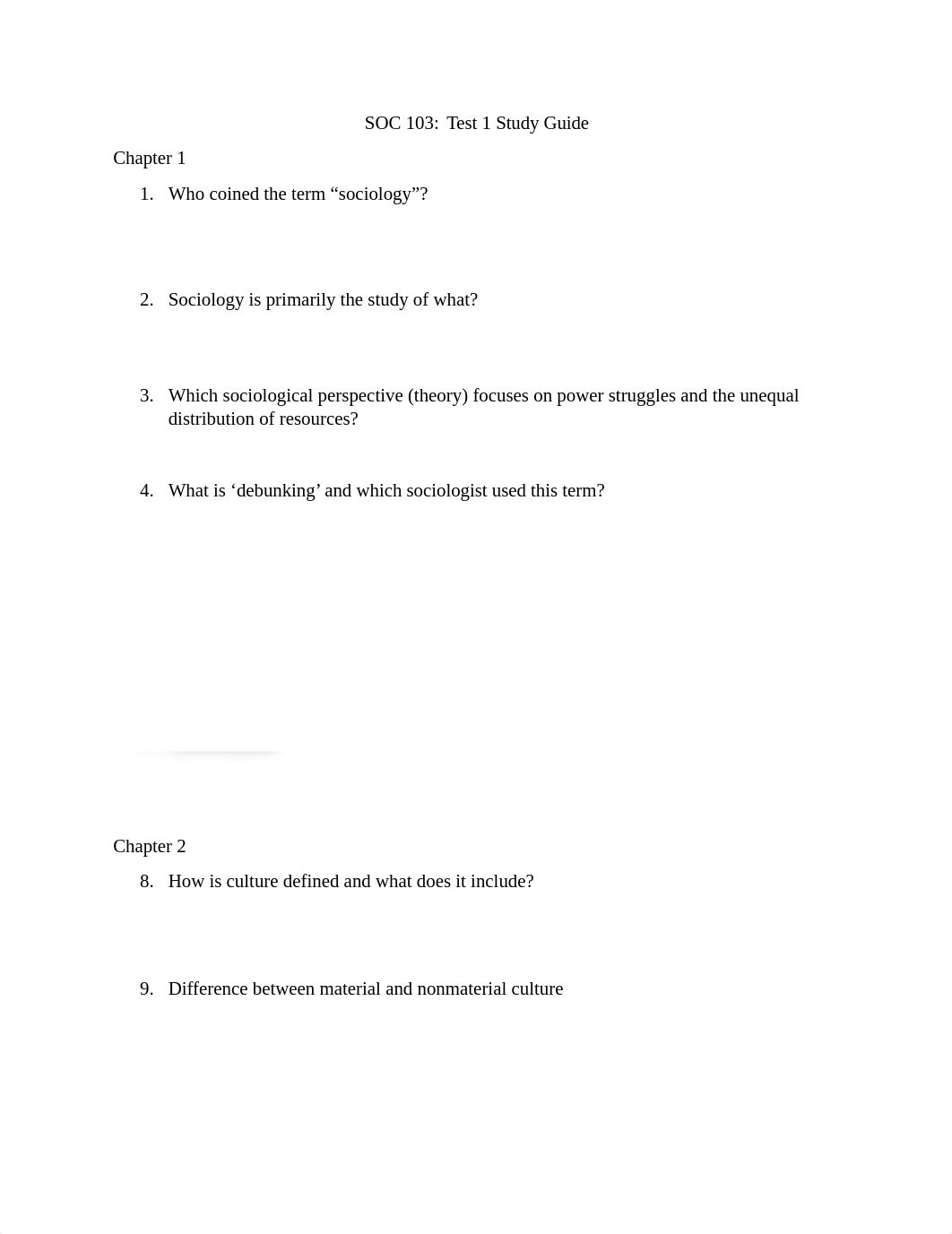 SOC 103 Test 1 Study Guide SP20.docx_d6eh9hn6048_page1