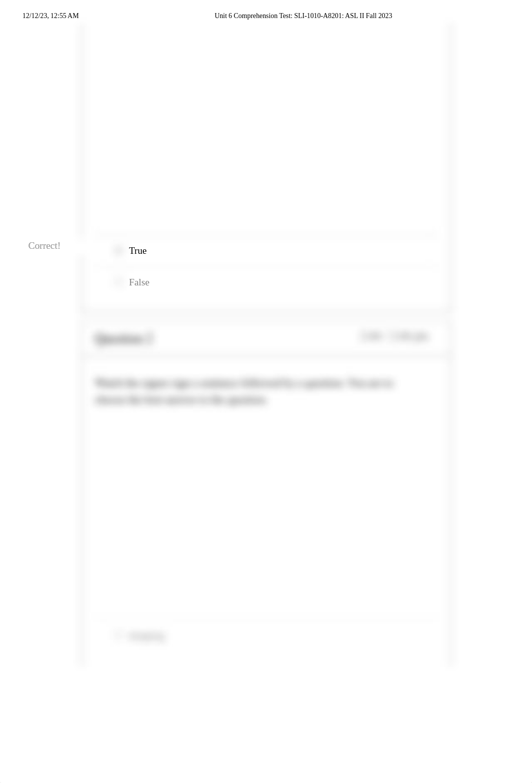 Unit 6 Comprehension Test_ SLI-1010-A8201_ ASL II Fall 2023.pdf_d6ehf23bupd_page2