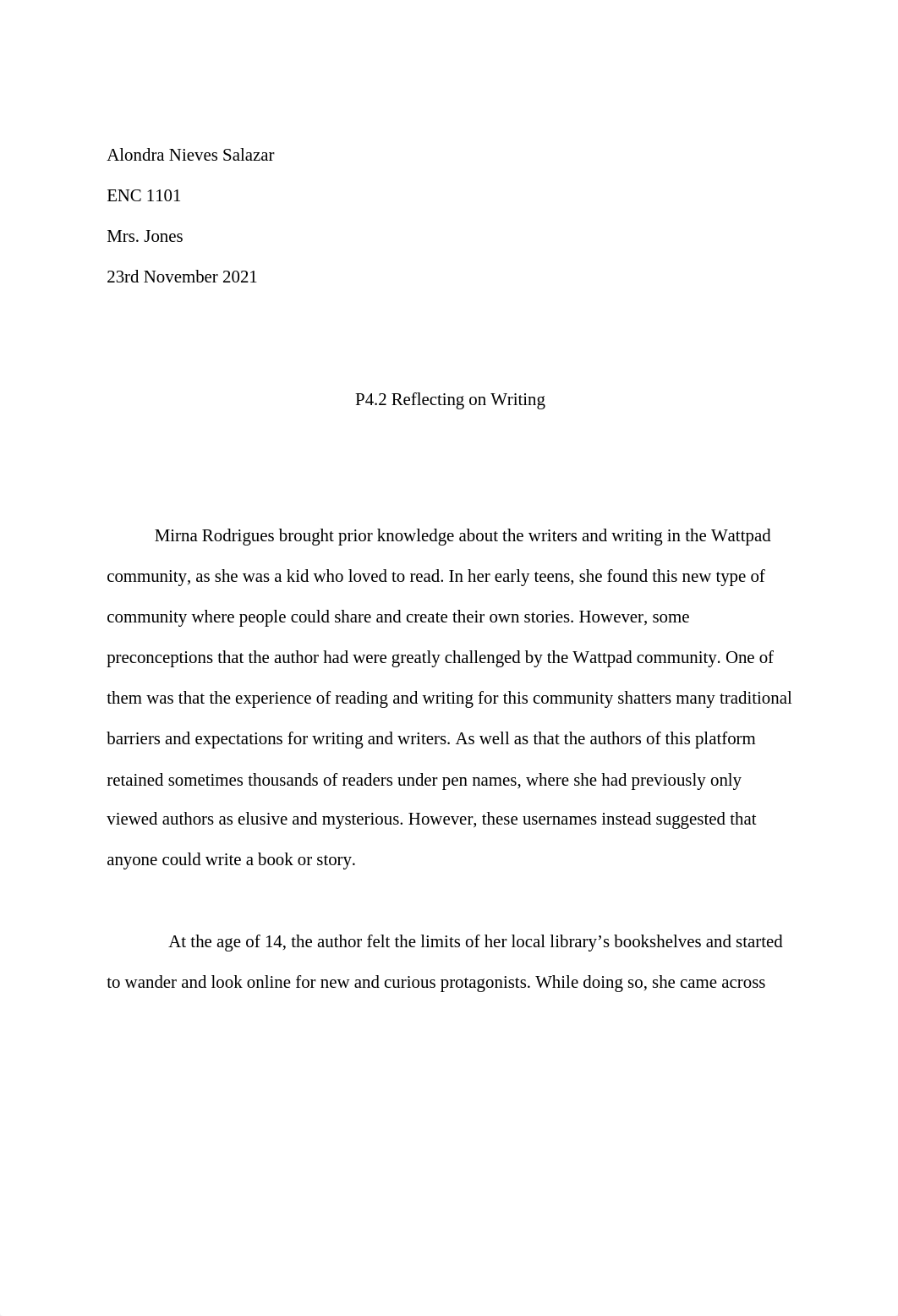 P4.2 Reflection on Writing.docx_d6em7qfrnmz_page1