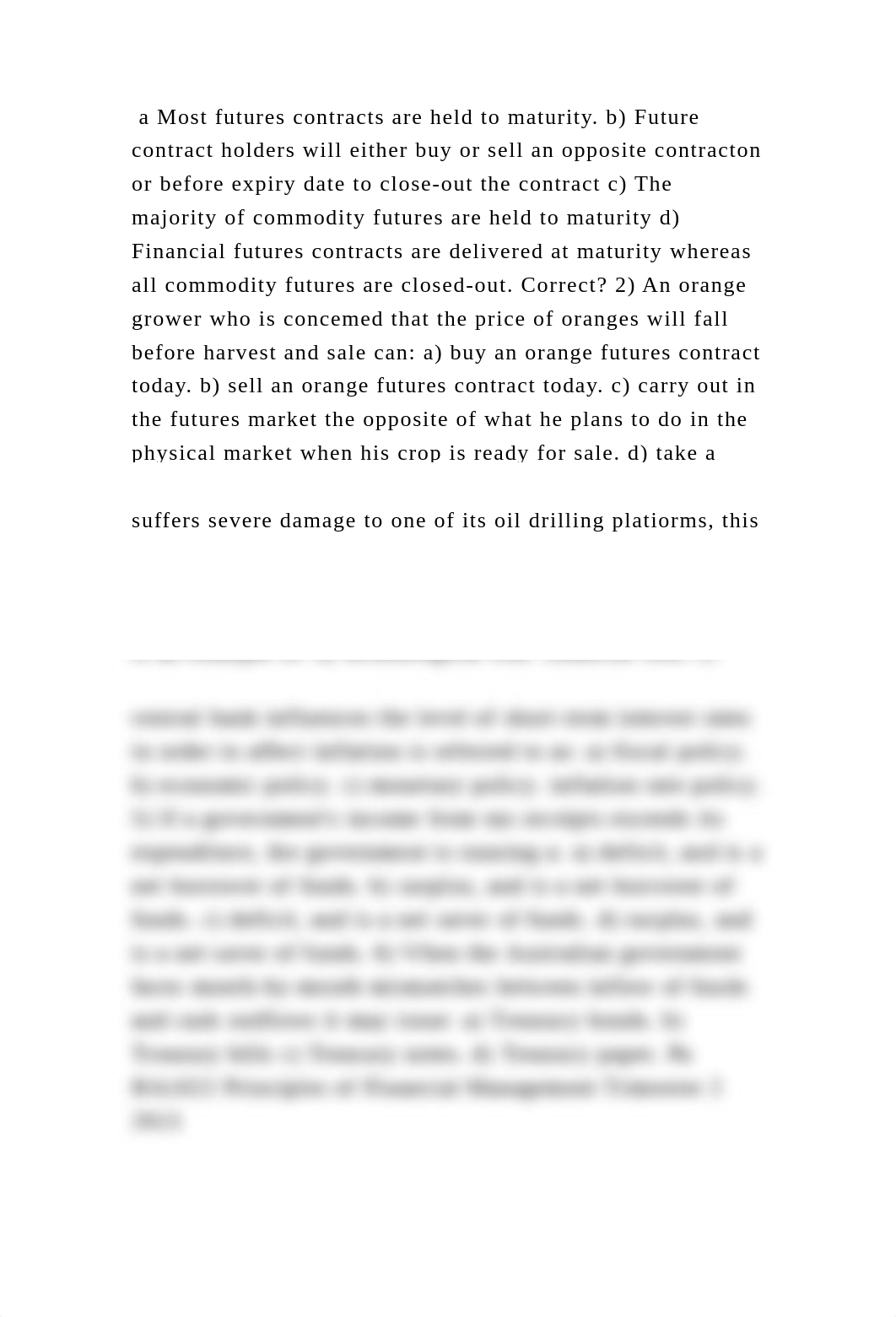 a Most futures contracts are held to maturity. b) Future contract hol.docx_d6erb7iv7jz_page2