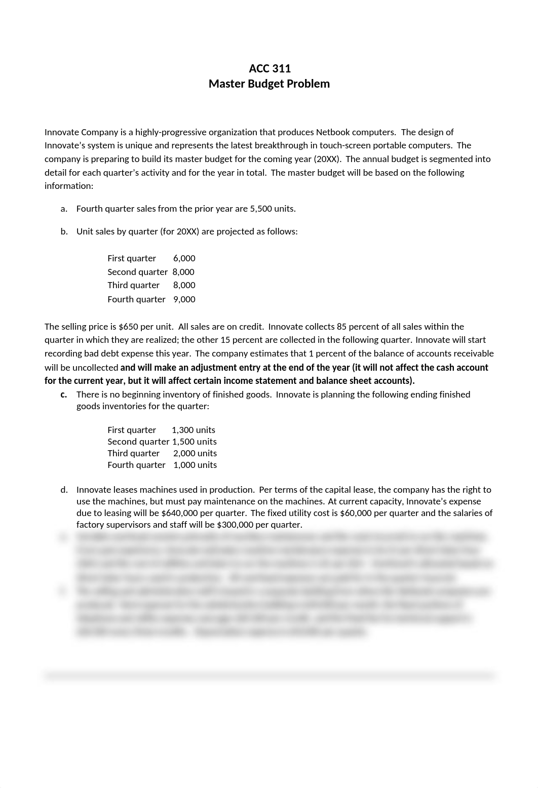 Spring 2019 Revised Complete Innovate Company Budget Problem for student handout (1).docx_d6eya07dpzx_page1