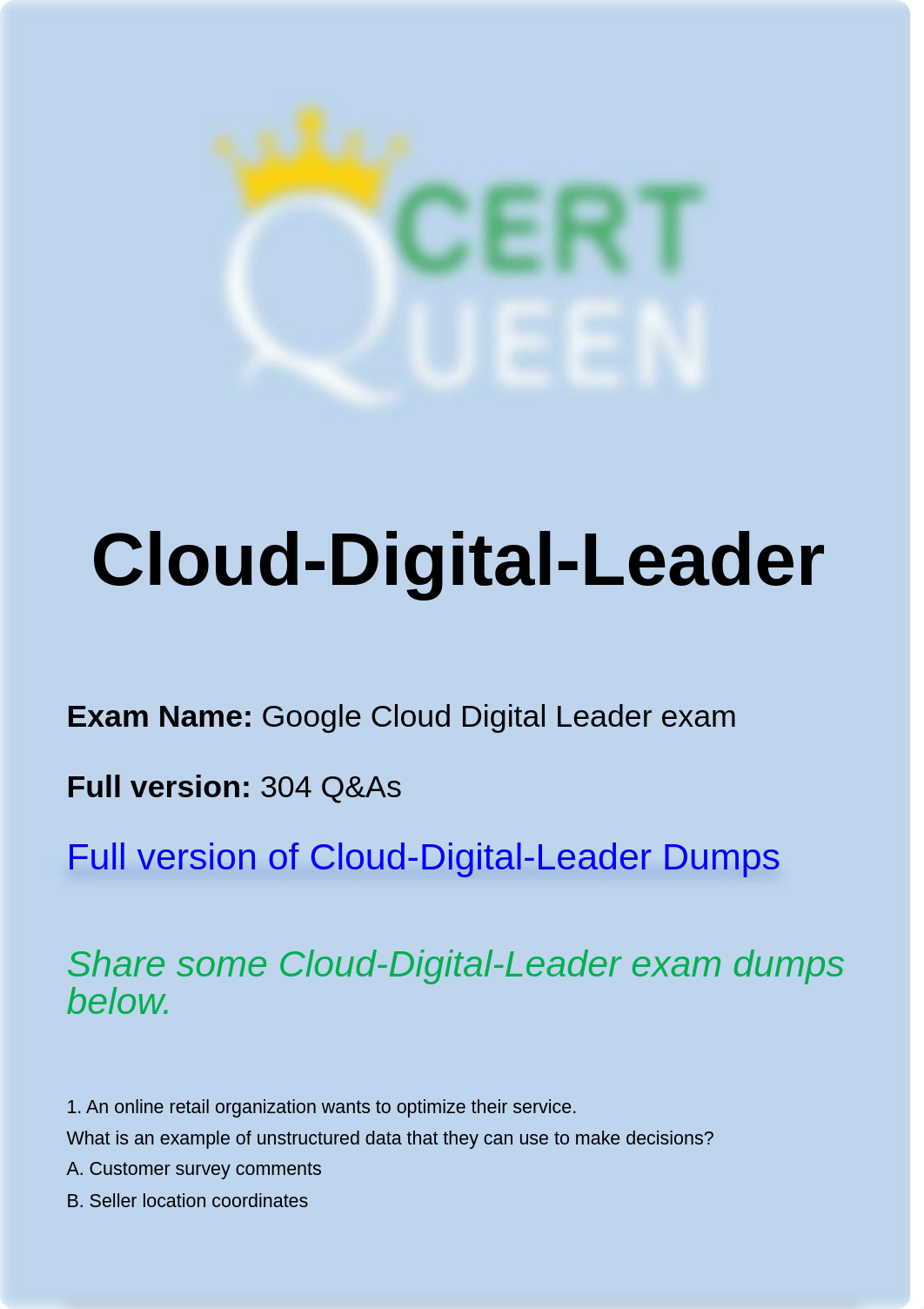 Google Cloud-Digital-Leader exam update questions.pdf_d6f6gt6sx09_page1