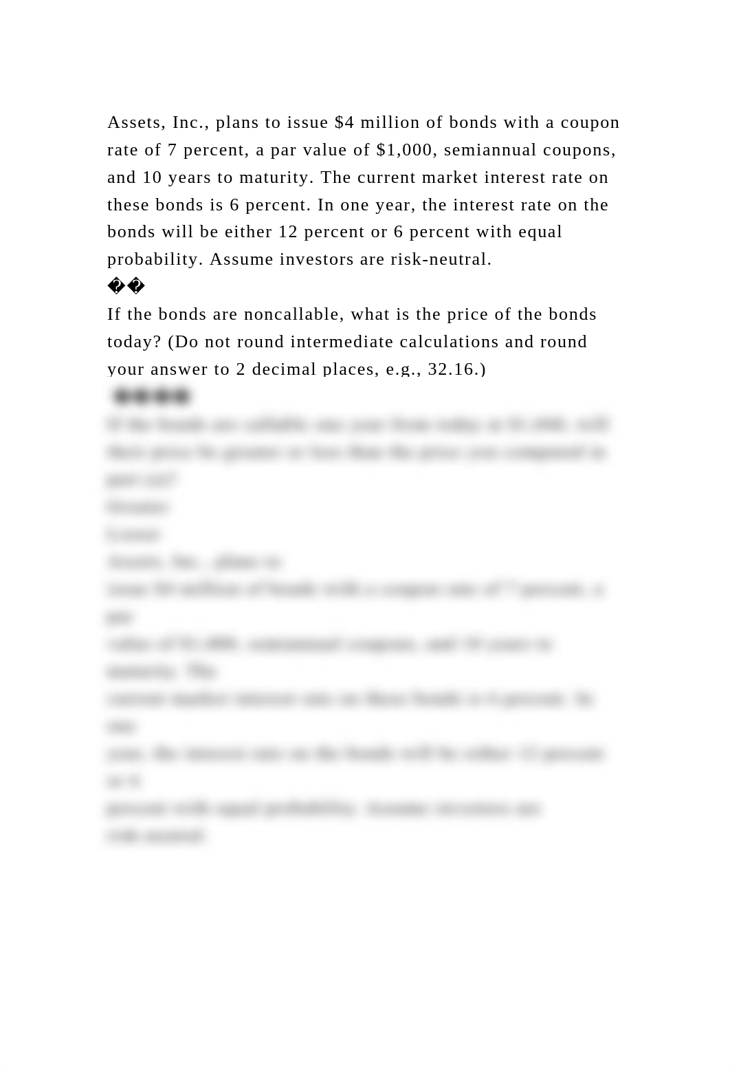 Assets, Inc., plans to issue $4 million of bonds with a coupon rate .docx_d6fahguvk0h_page2