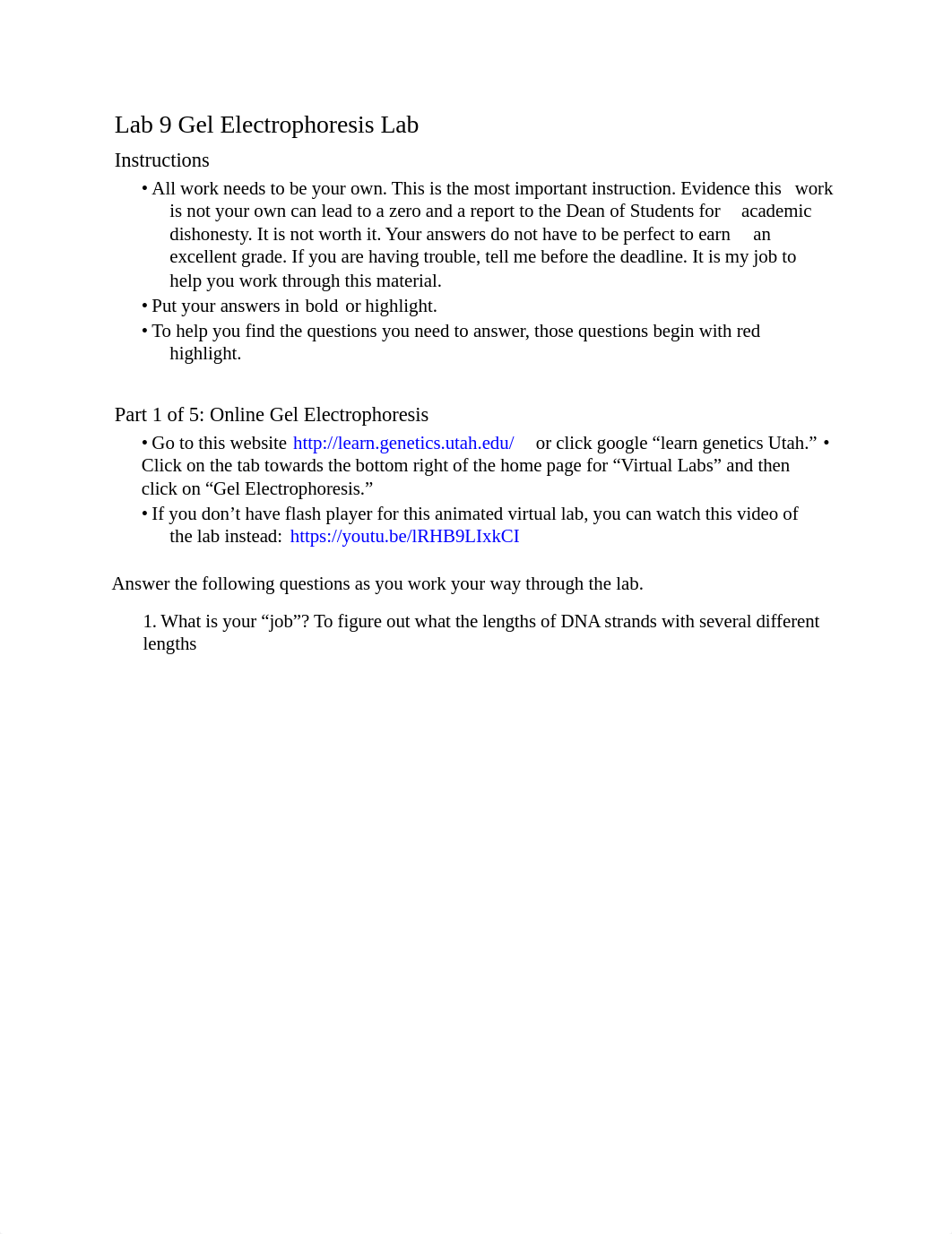 BIOL-1110 Online Lab 9 Gel Electrophoresis-2.pdf_d6fcvea7sqs_page1