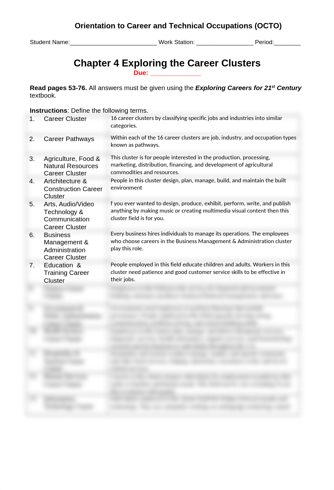 OCTO Chapter 4 Exploring the Career Clusters Assignment-fcea39.docx_d6fi86f2h7c_page1