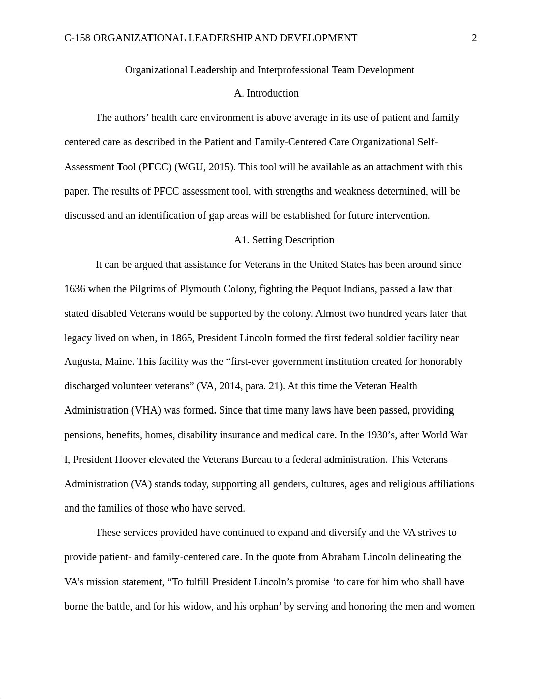 Organizational Leadership and Interprofessional Team Development 1.docx_d6fn7yfl8qo_page2