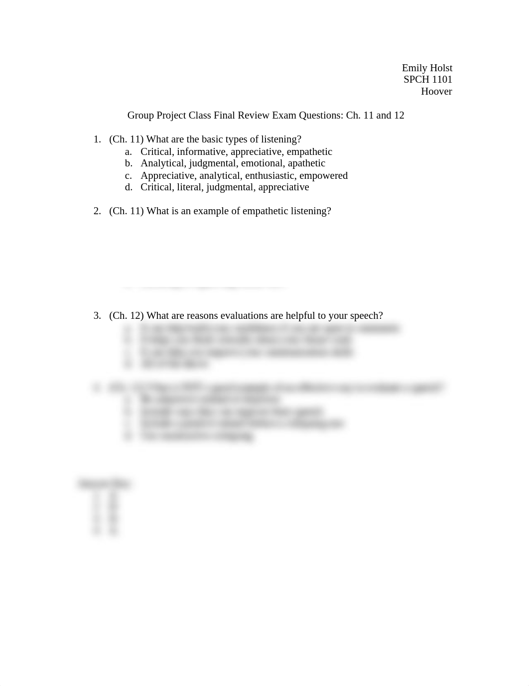 Class Final Review Exam Discussion Questions Emily Holst.docx_d6fqdo49v0t_page1