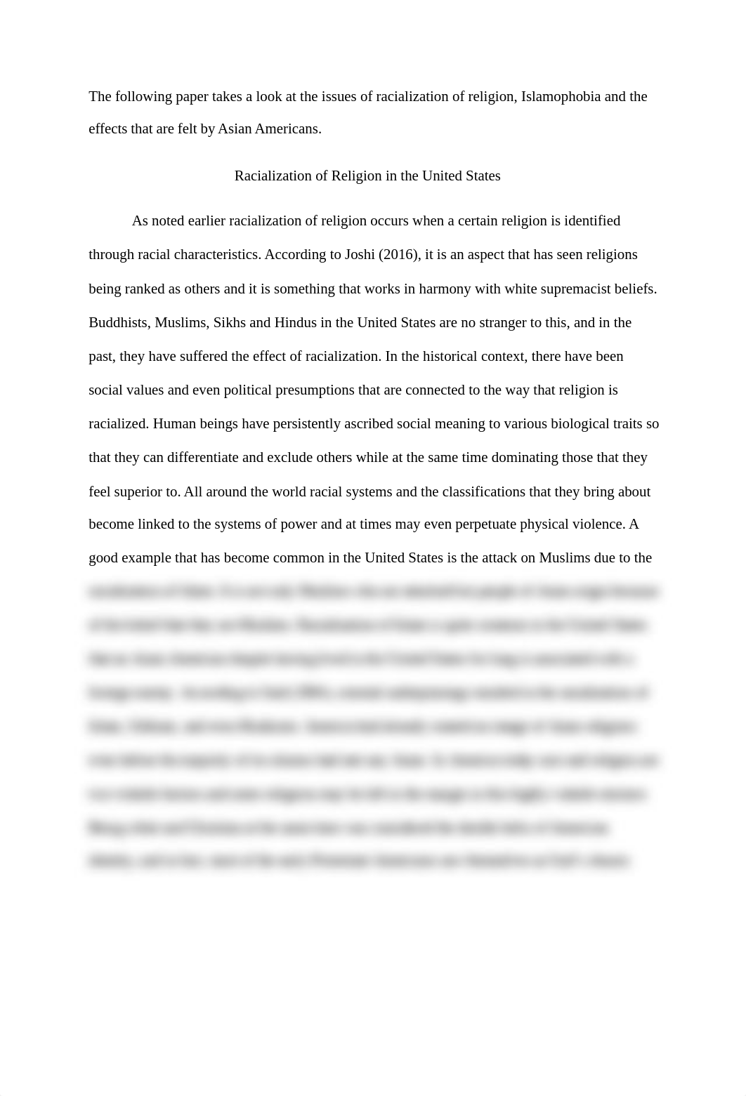 Racialization of Religion, Islamophobia and Consequences on the Lives of Asian Americans.docx_d6fygwgbry5_page2