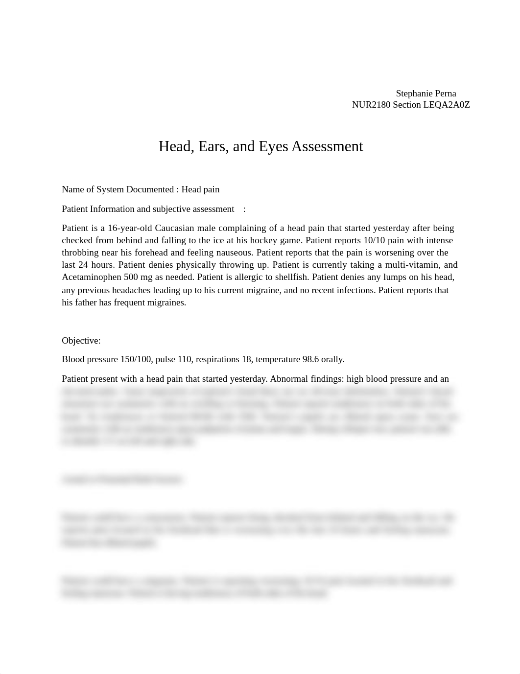 Perna Stephanie - Module 5 Head, Ears, and Eyes Assessment.docx_d6fz3c1goup_page1