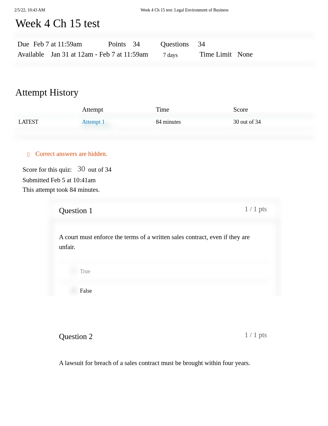 Week 4 Ch 15 test_ Legal Environment of Business.pdf_d6fzocosqy4_page1