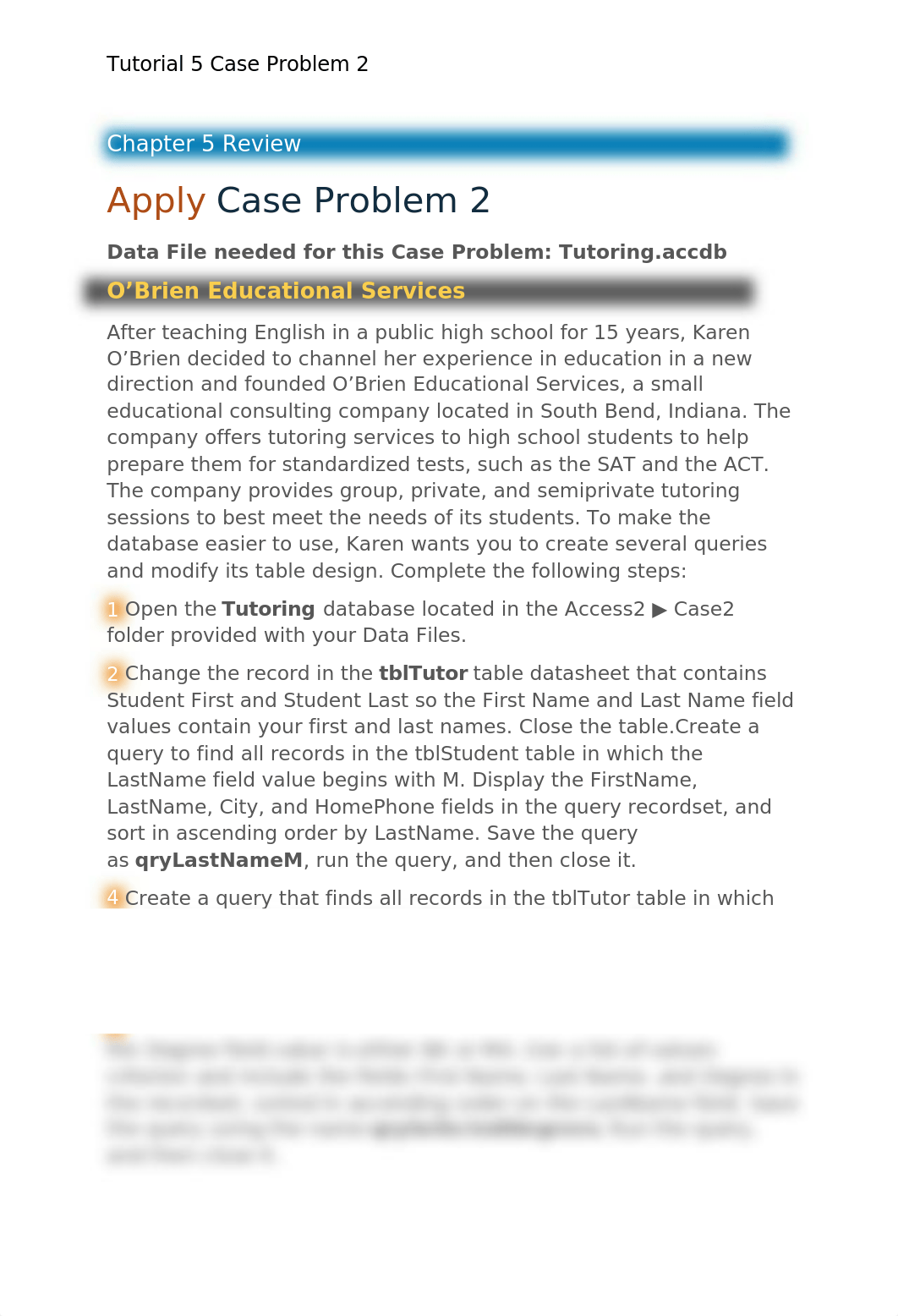 Lesson 2 Tutorial 5 Case Problem 2.docx_d6g56fc0tx9_page1