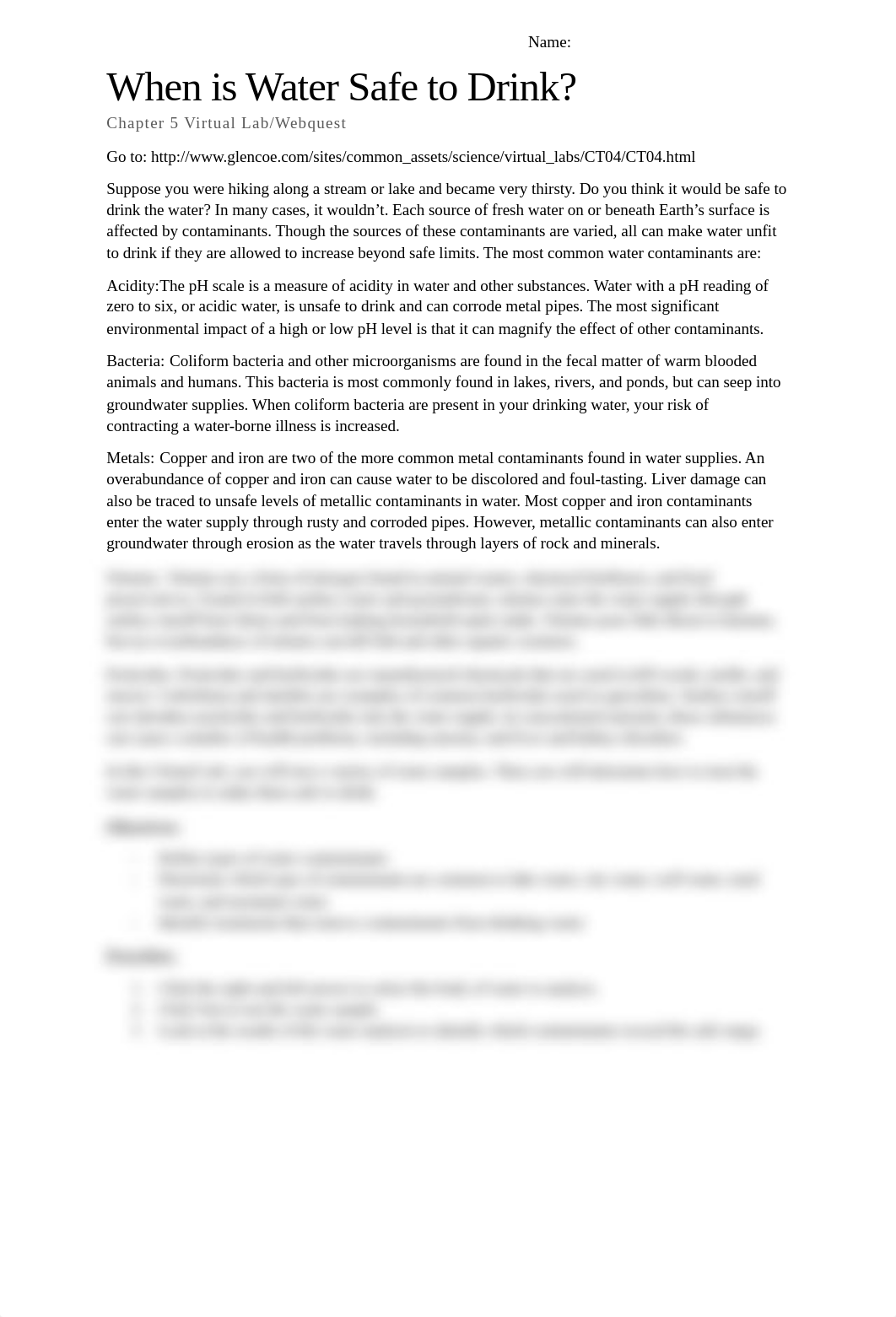 When is water safe to drink Virtual Lab.docx_d6gknojwe02_page1