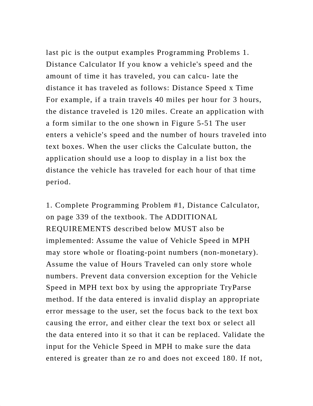 last pic is the output examples Programming Problems 1. Distance Cal.docx_d6glazelx0w_page2