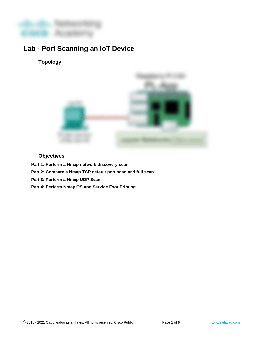 4.2.2.5 Lab - Port Scanning an IoT Device.docx_d6glt2b9nmr_page1