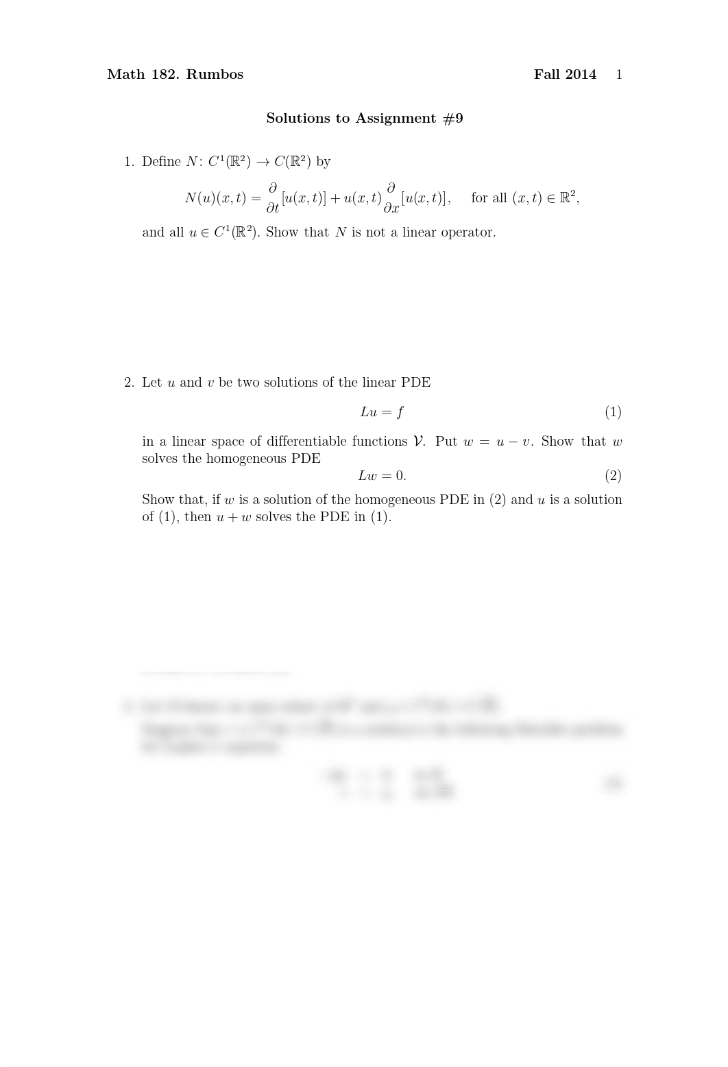 Assignment 9 Solution Spring 2014 on Partial Differential Equations_d6gor9yv45z_page1