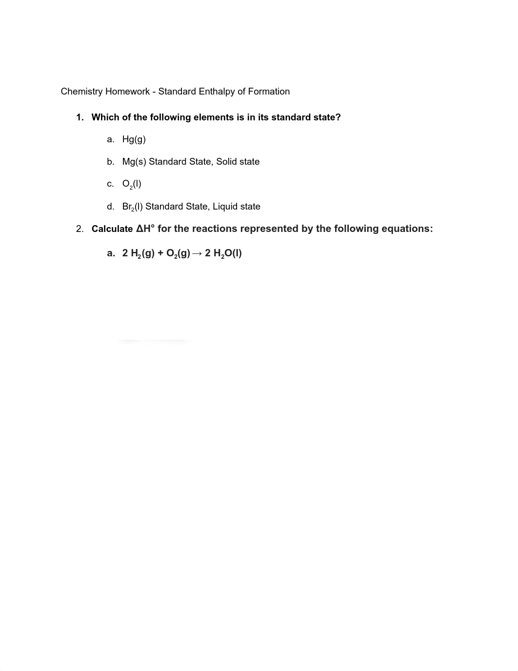 Chemistry Homework - Standard Enthalpy of Formation.pdf_d6gpfykxd26_page1