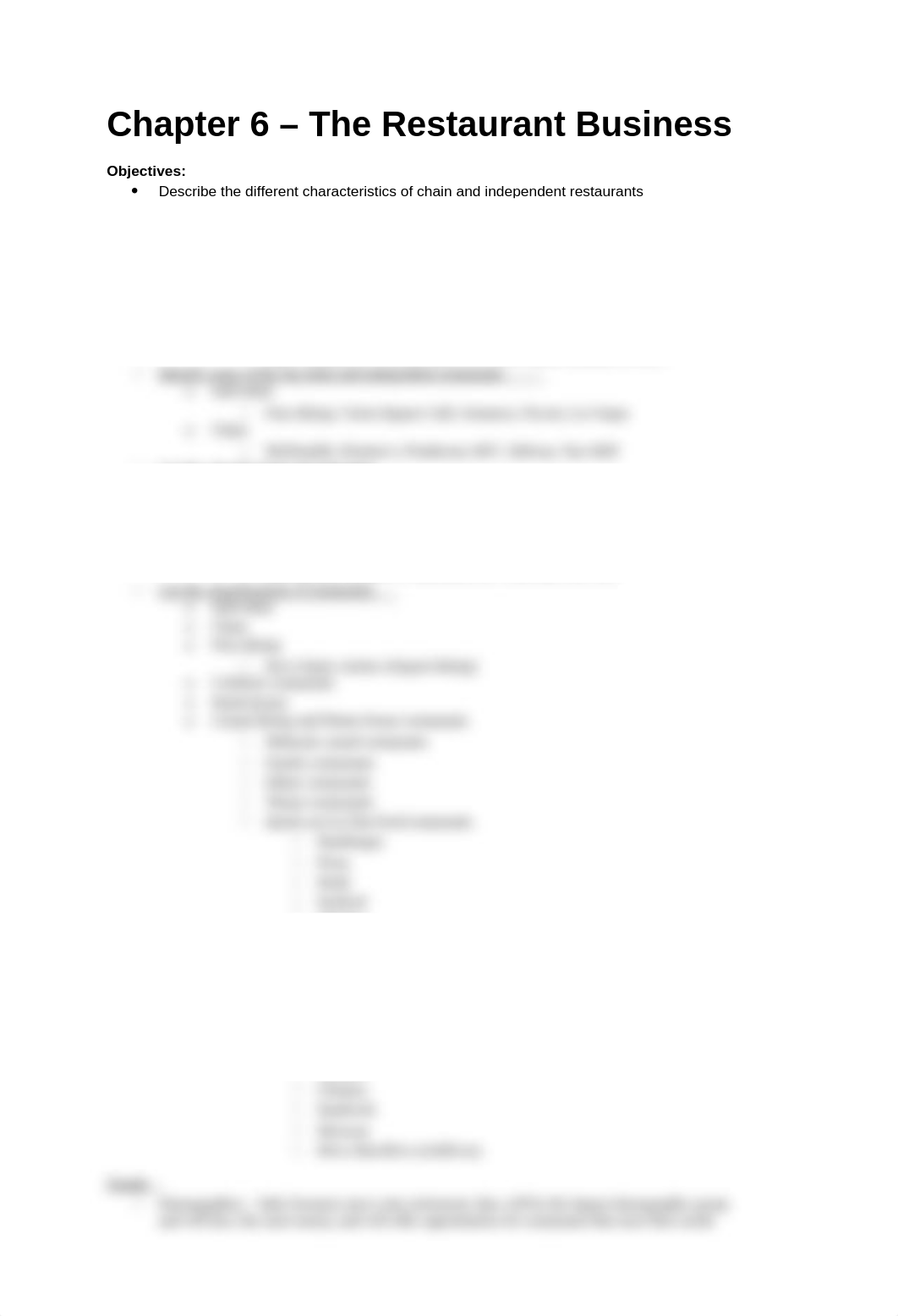 Study Guide - Part 2 - Chapter 6 - The Restaurant Business_d6gziehzdjd_page1