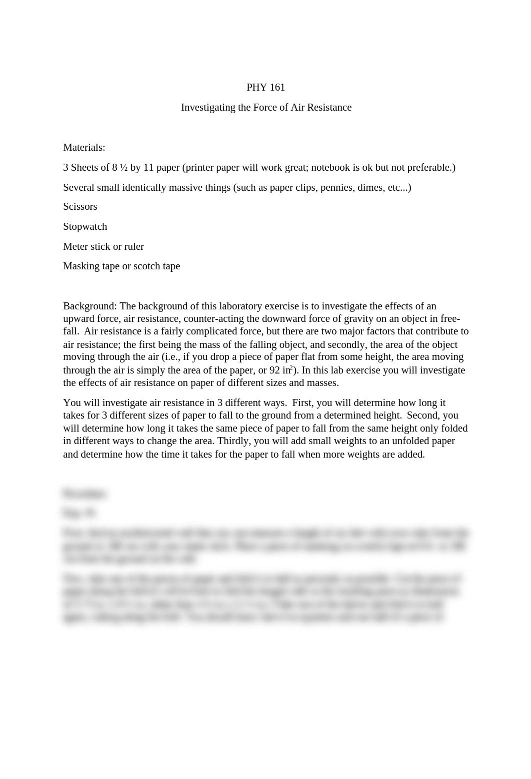 PHY 161 Lab #5 - Air Resistance.docx_d6gzw3p04p7_page1