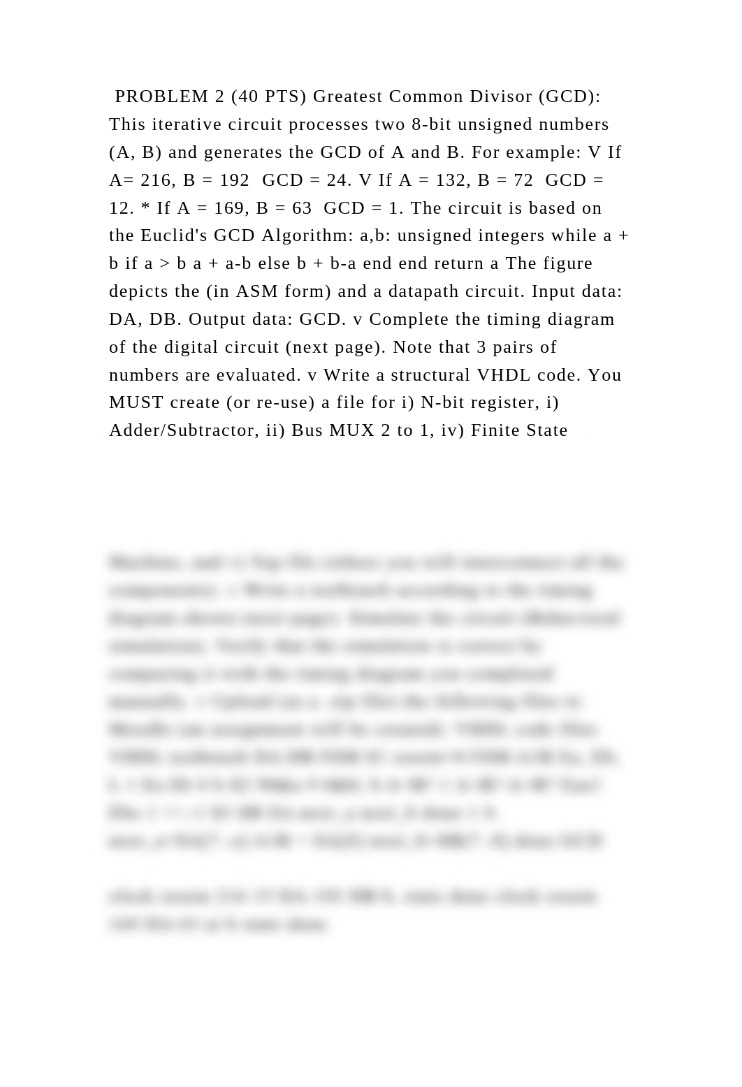 PROBLEM 2 (40 PTS) Greatest Common Divisor (GCD) This iterative circ.docx_d6h43ah58v2_page2