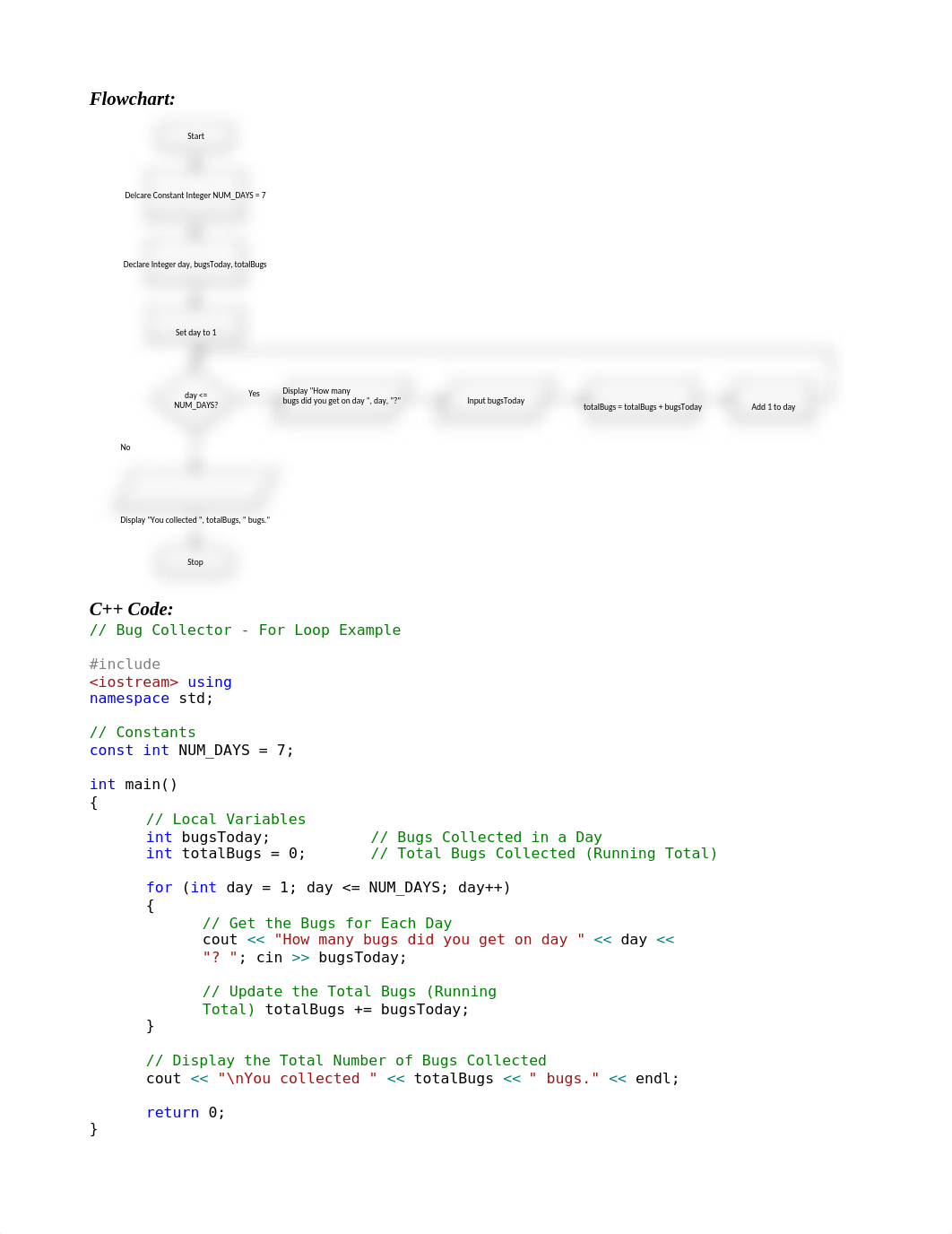 CS110 Week 6 Bug Collector For Loop Example.docx_d6h8p649r7s_page2