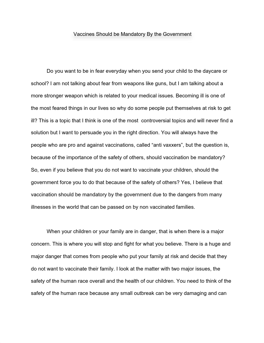 Essay 4 Vaccines should be mandatory.pdf_d6hc2eh0skz_page1