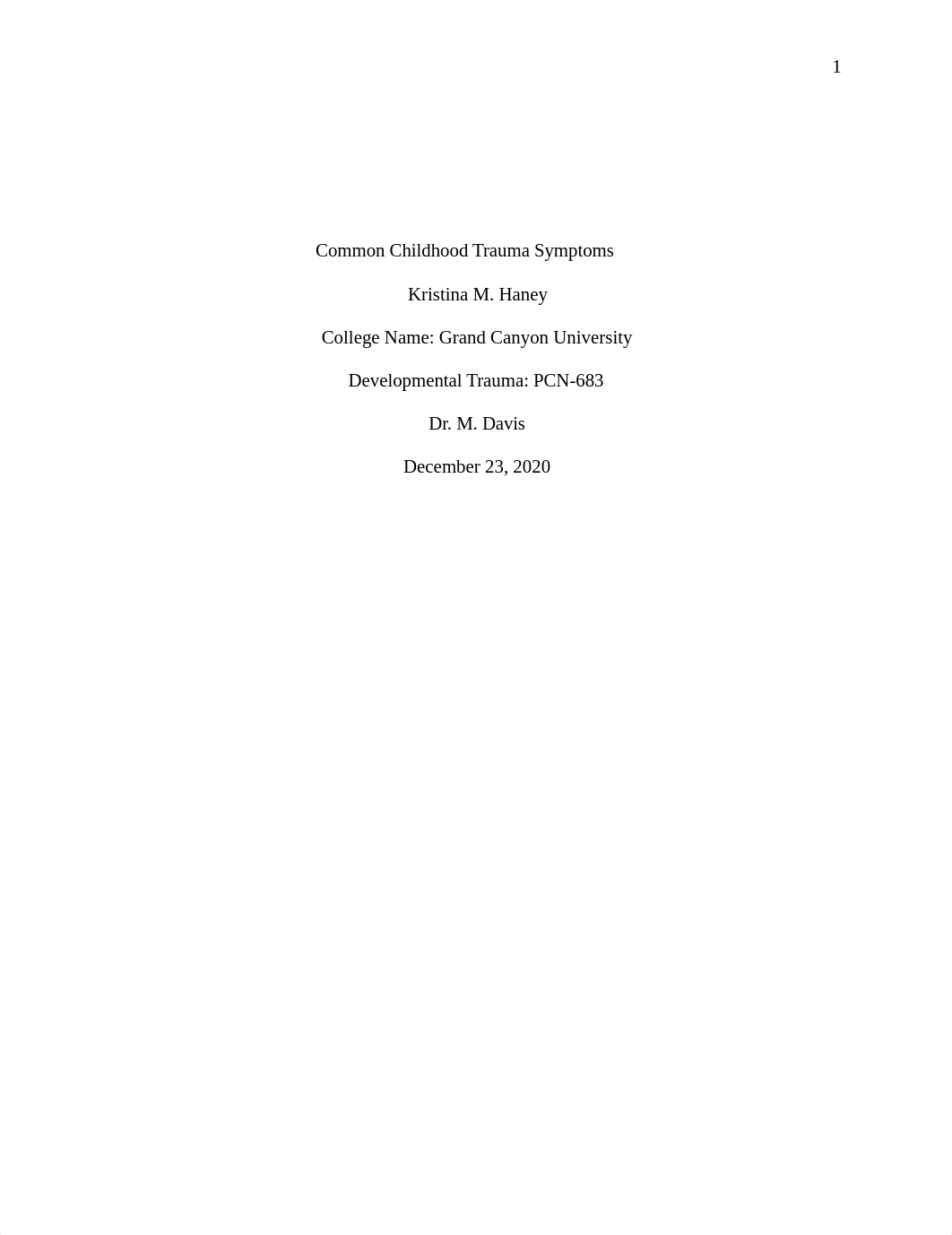 PCN-683 Kristina_Haney Week 1 Common Childhood Trauma Symptoms .docx_d6hduscn1vn_page1