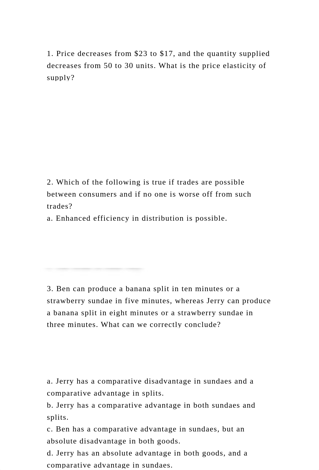 1. Price decreases from $23 to $17, and the quantity supplied decrea.docx_d6hf3l7uywz_page2