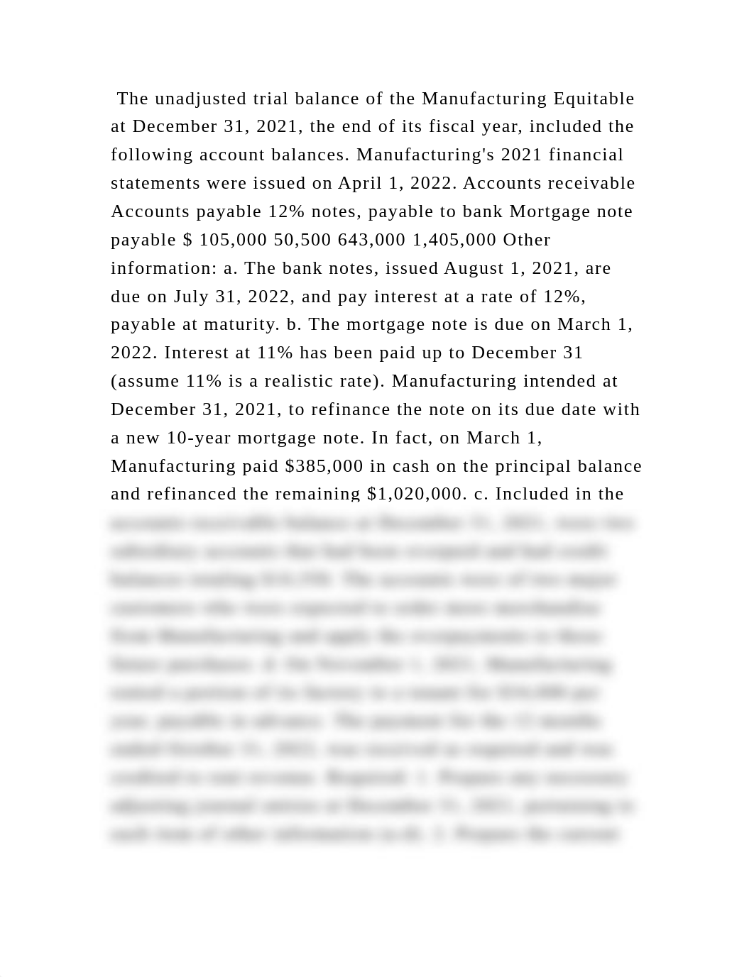 The unadjusted trial balance of the Manufacturing Equitable at Decemb.docx_d6hm1cic0ii_page2