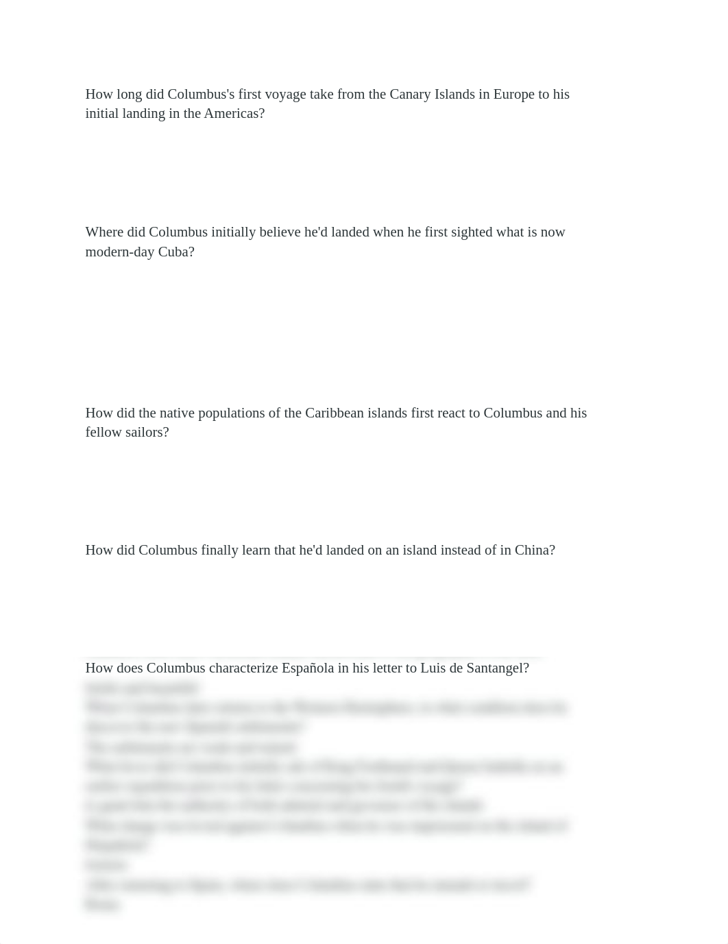 lit 1.2How long did Columbus's first voyage take from the Canary Islands in Europe to his initial la_d6hsqcy45em_page1