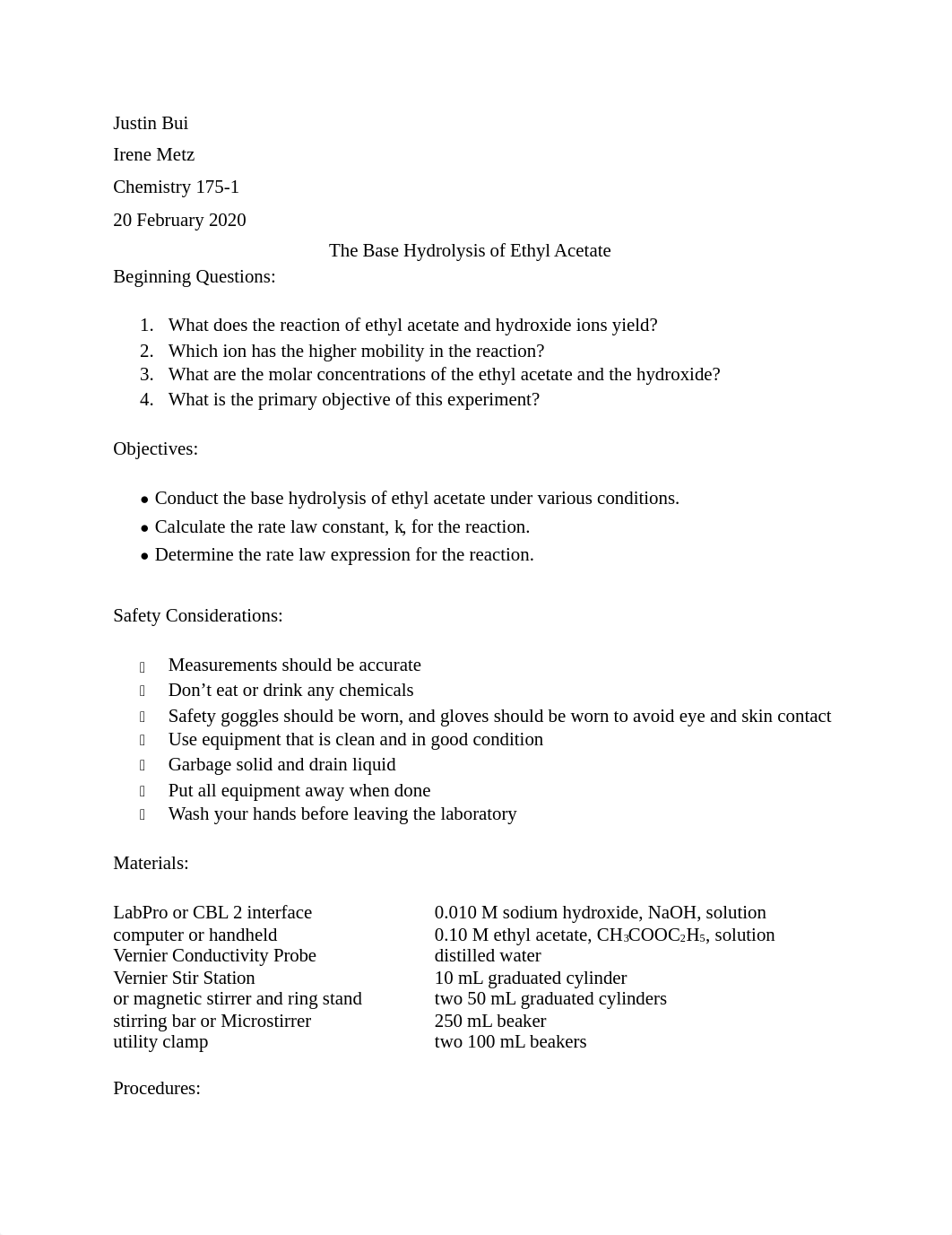 The Base Hydrolysis of Ethyl Acetate.docx_d6hxyn026pz_page1