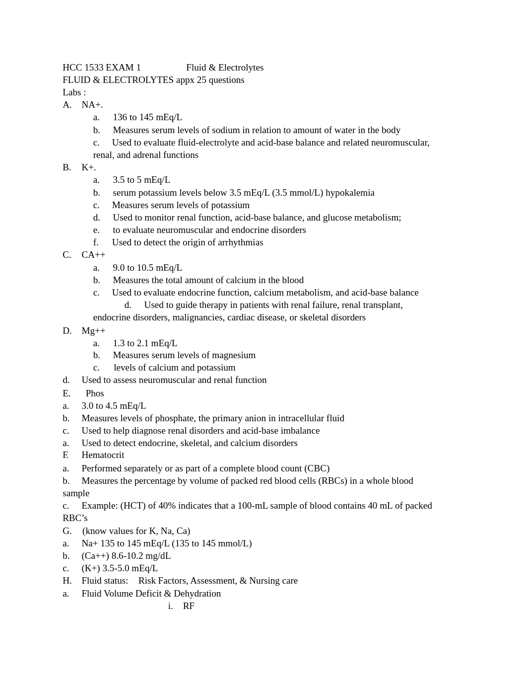 HCC 1533 EXAM 1 Nutrition, Fluid & Electrolytes.docx_d6i1hqgoztj_page1