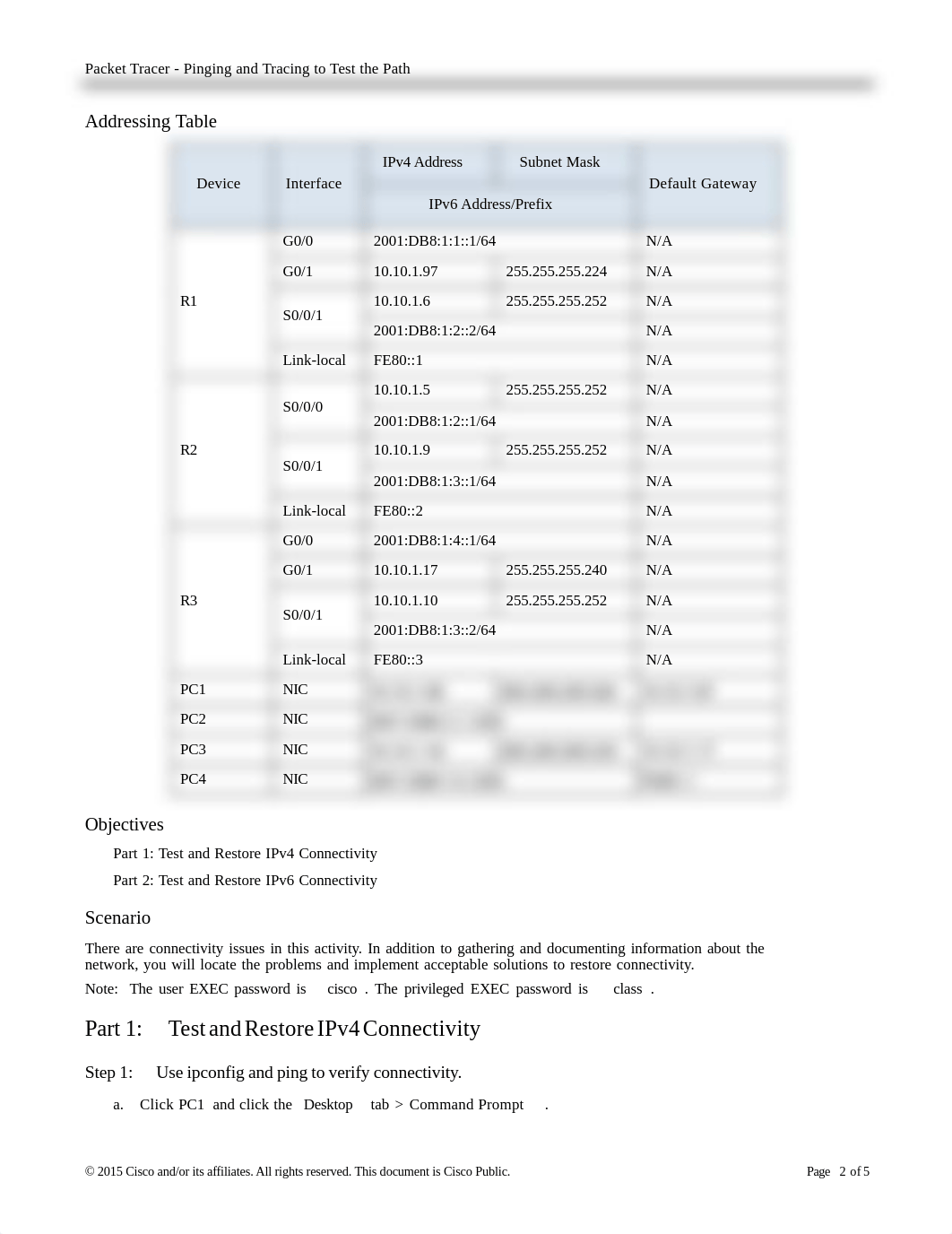 7.3.2.6 Packet Tracer - Pinging and Tracing to Test the Path completed_d6i25rhkao8_page2