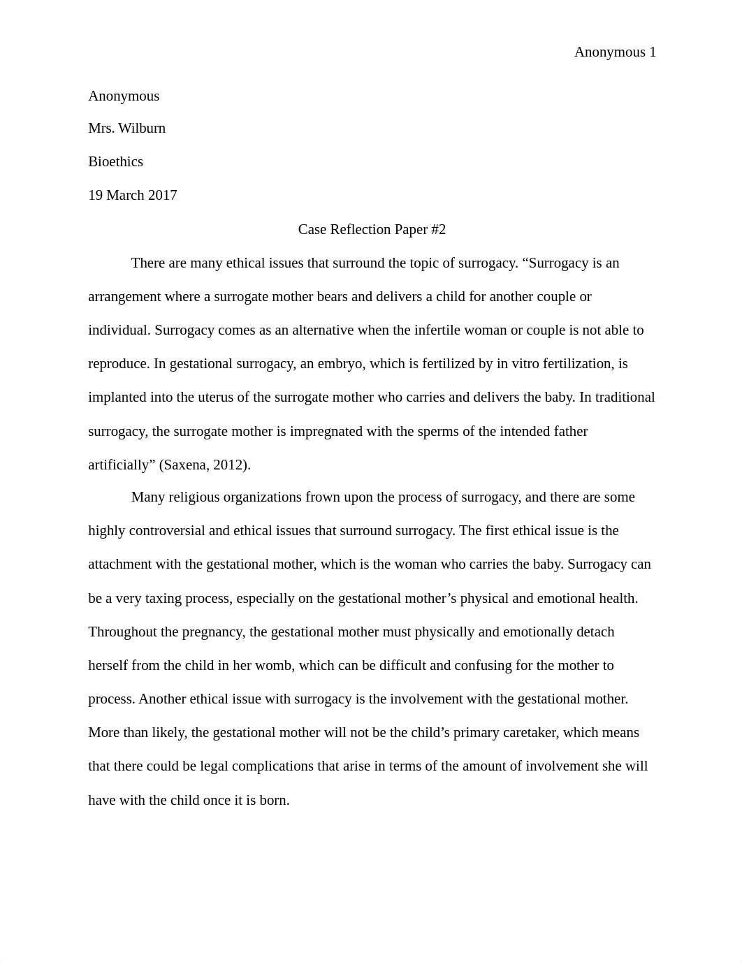 Case Reflection Paper #2 For Bioethics.docx_d6i3xom4kv7_page1