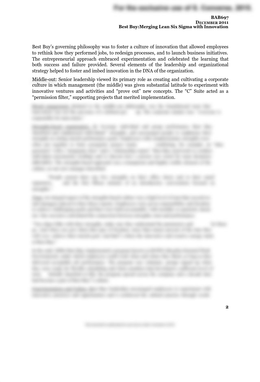 D2-Best Buy Lean Six Sigma Case-Babson.pdf_d6i4mon1krd_page2