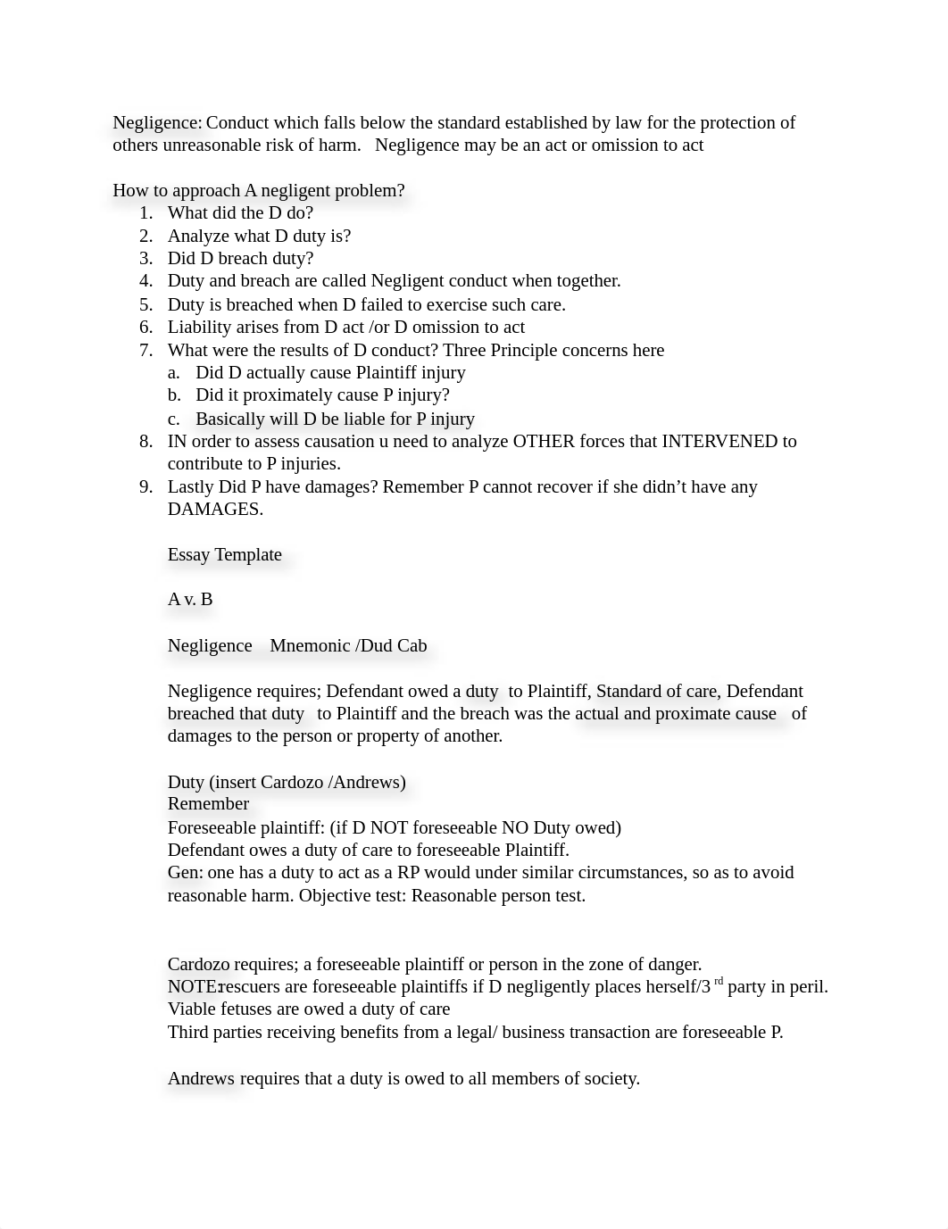 Torts Negligence Outline .docx_d6ijtq3p5z8_page1