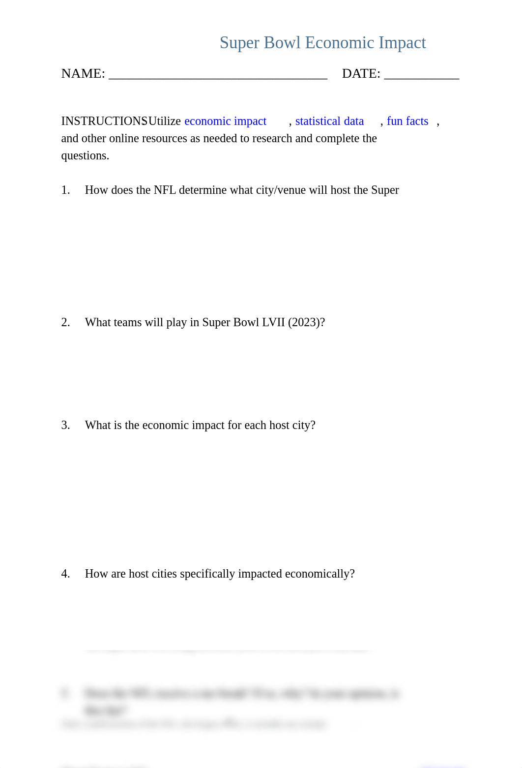 Super Bowl Impact on the Economy - Worksheet (extended).pdf_d6jfe9tsuat_page1