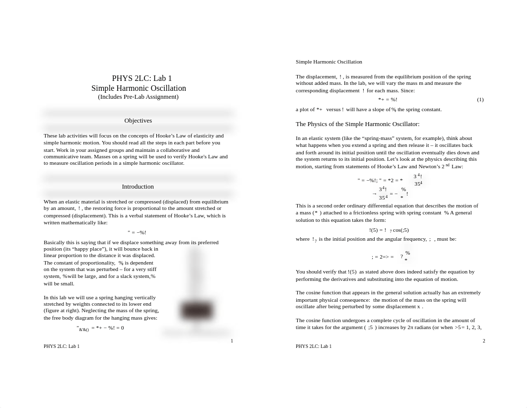 Lab 1 - Simple Harmonic Oscillation.pdf_d6jfmx7x88u_page1