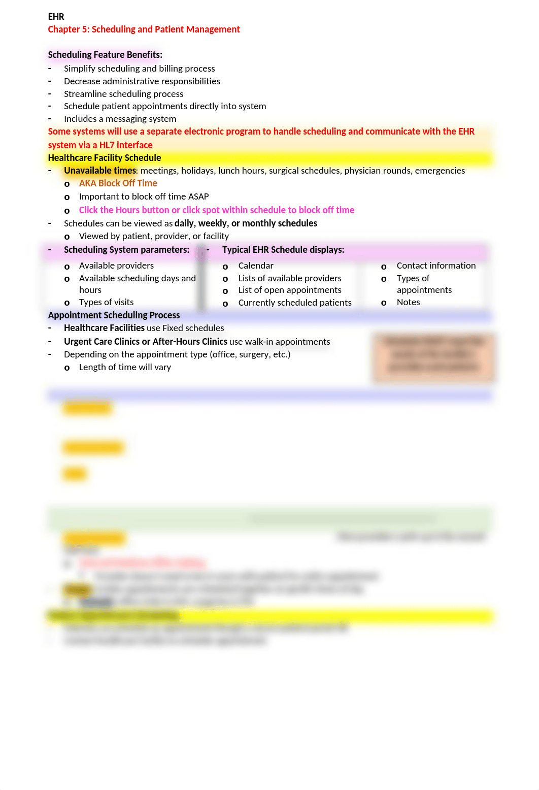 Chapter 5 Notes - Scheduling and Patient Management.docx_d6jpyt51dng_page1